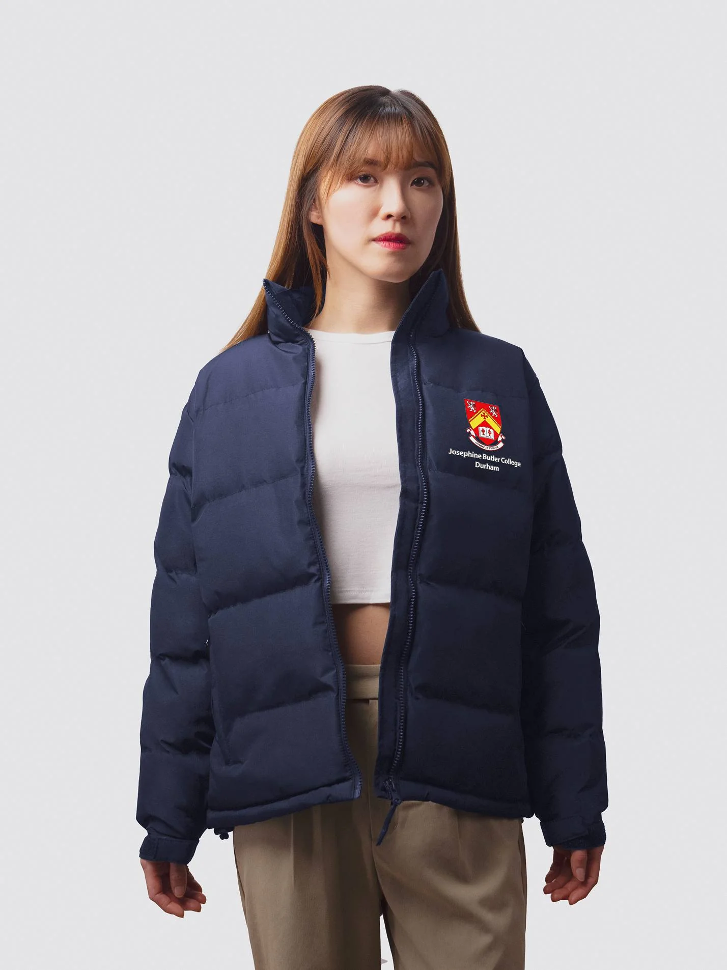 Josephine Butler College Durham JCR Ladies Puffer Jacket - Image 3