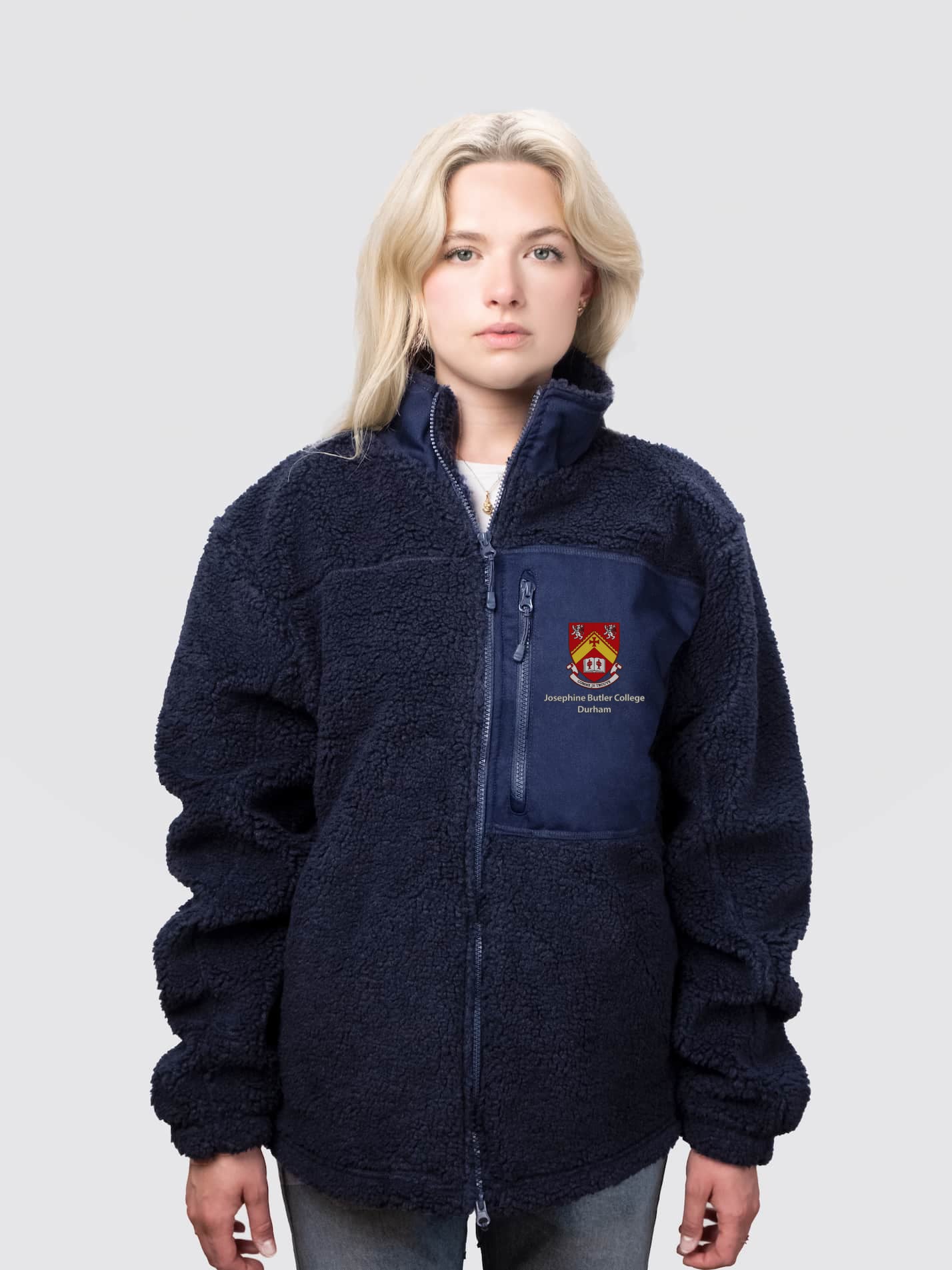 Josephine Butler College Durham JCR Unisex Fluffy Sherpa Fleece Jacket