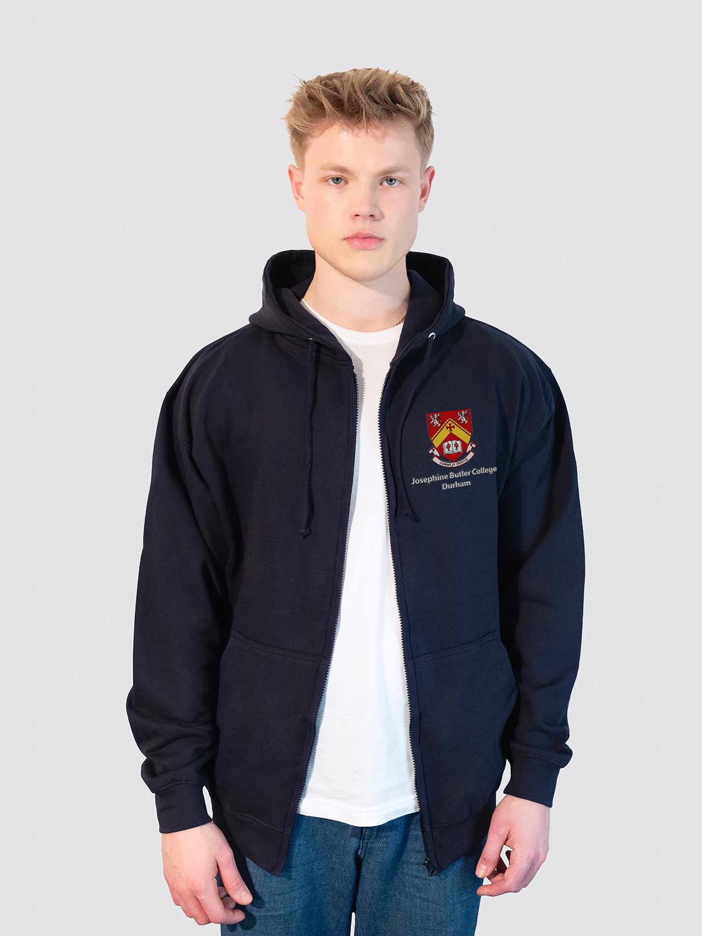 Josephine Butler College Durham JCR Zip-Up Unisex Hoodie - Image 5