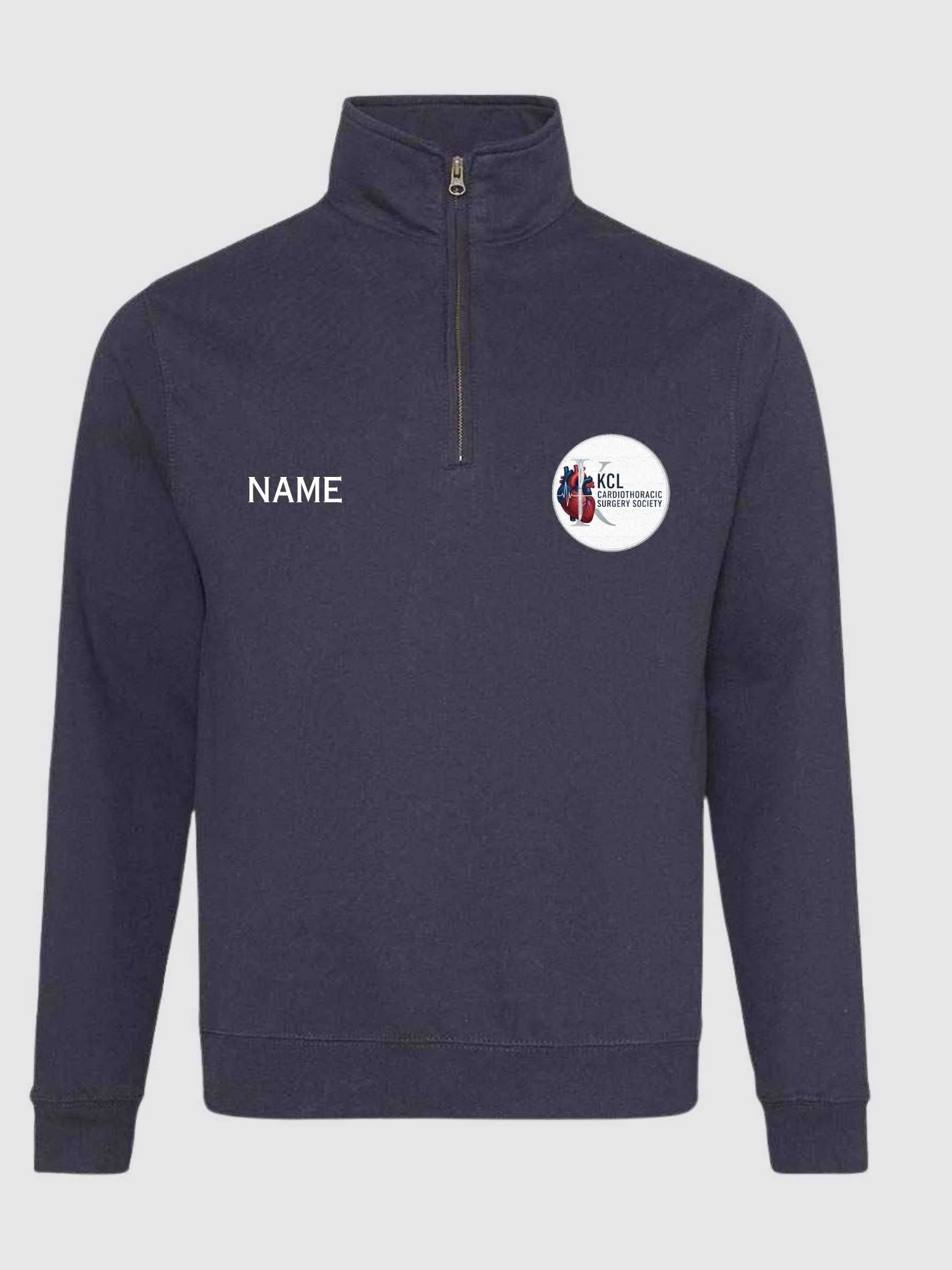 KCL Cardiothoracic Surgery Society Unisex 1/4 Zip Sweatshirt