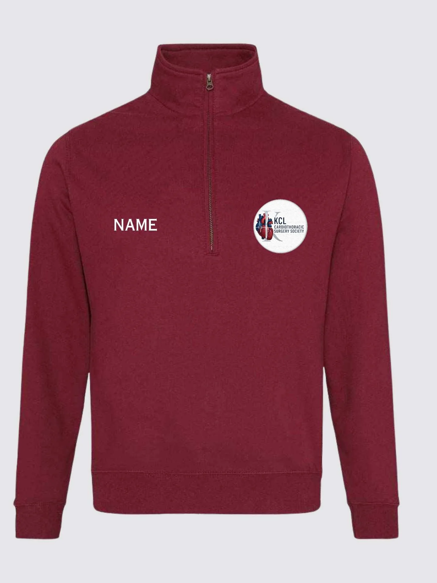 KCL Cardiothoracic Surgery Society Unisex 1/4 Zip Sweatshirt - Image 3