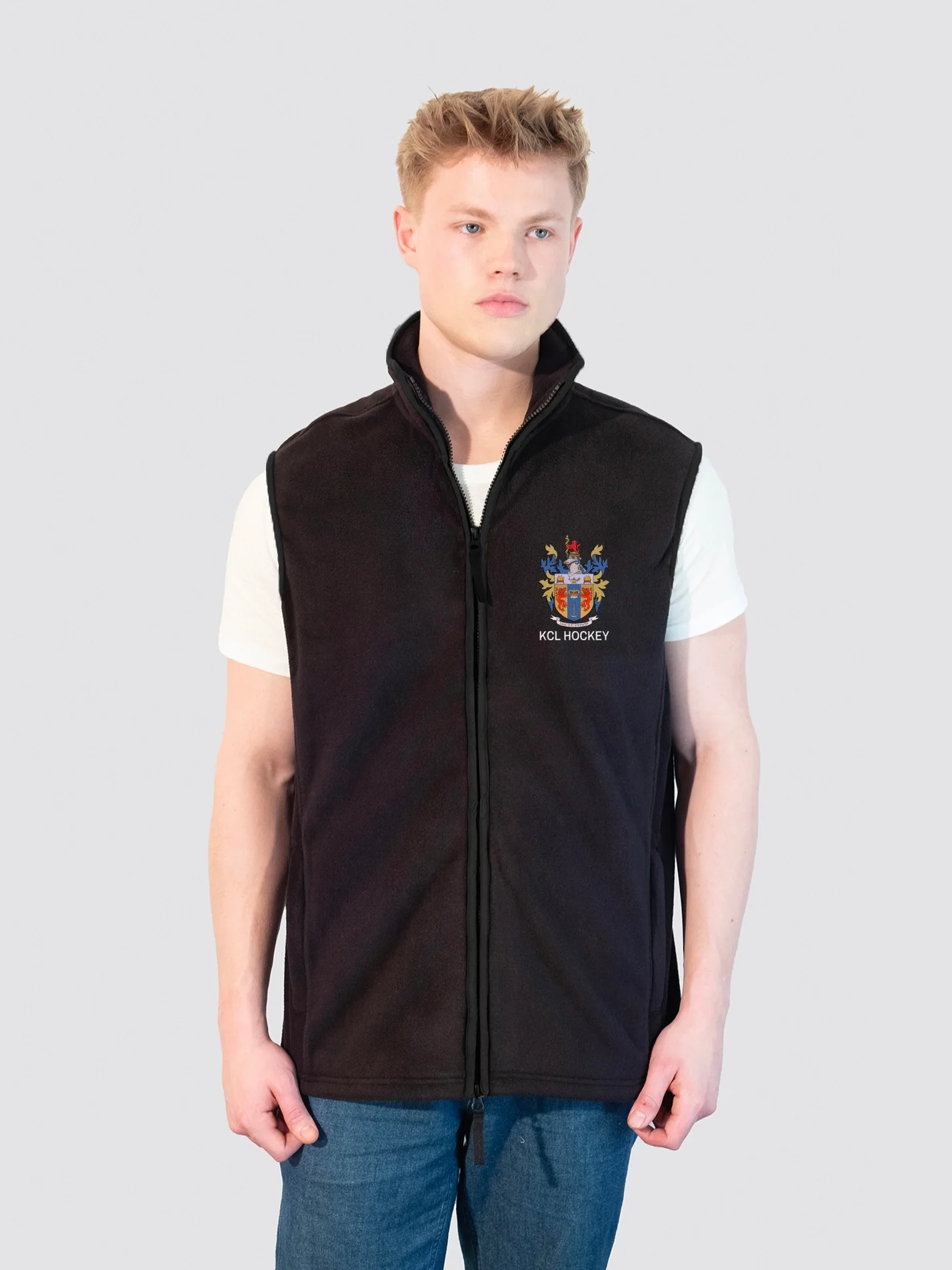 KCL Hockey Men's Heritage Gilet Fleece - Image 5