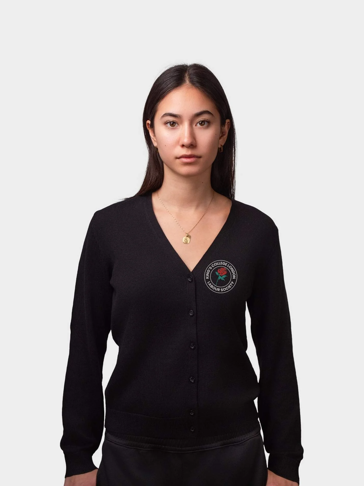 KCL Labour Ladies V-Neck Knitted Cardigan