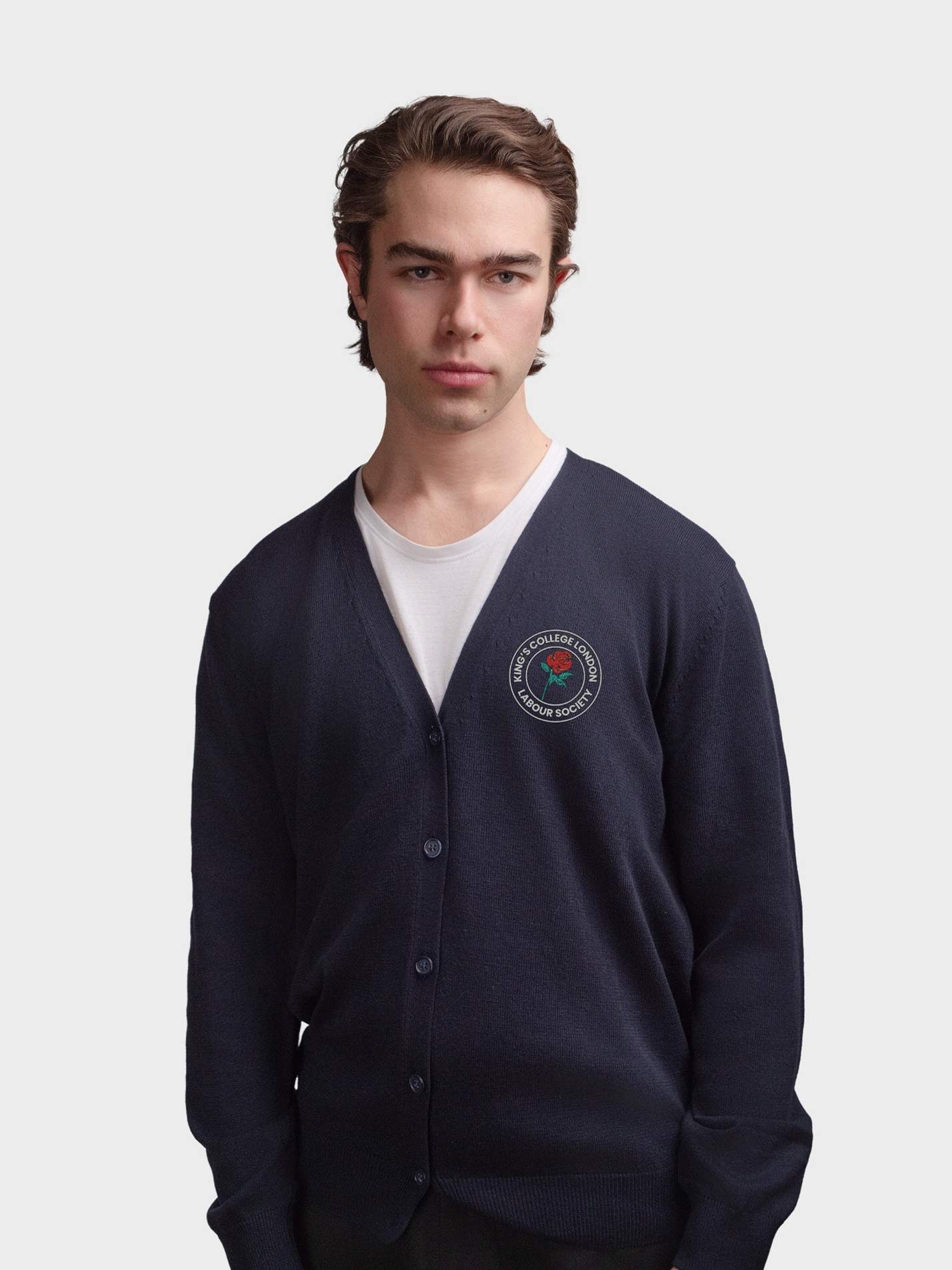 KCL Labour Men's V-Neck Knitted Cardigan - Image 3