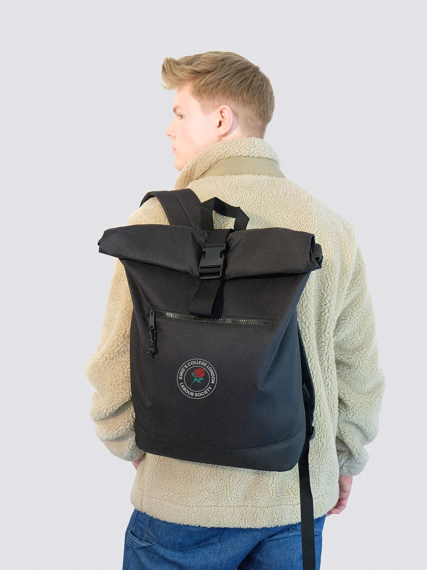 KCL Labour Roll Top Backpack - Image 5