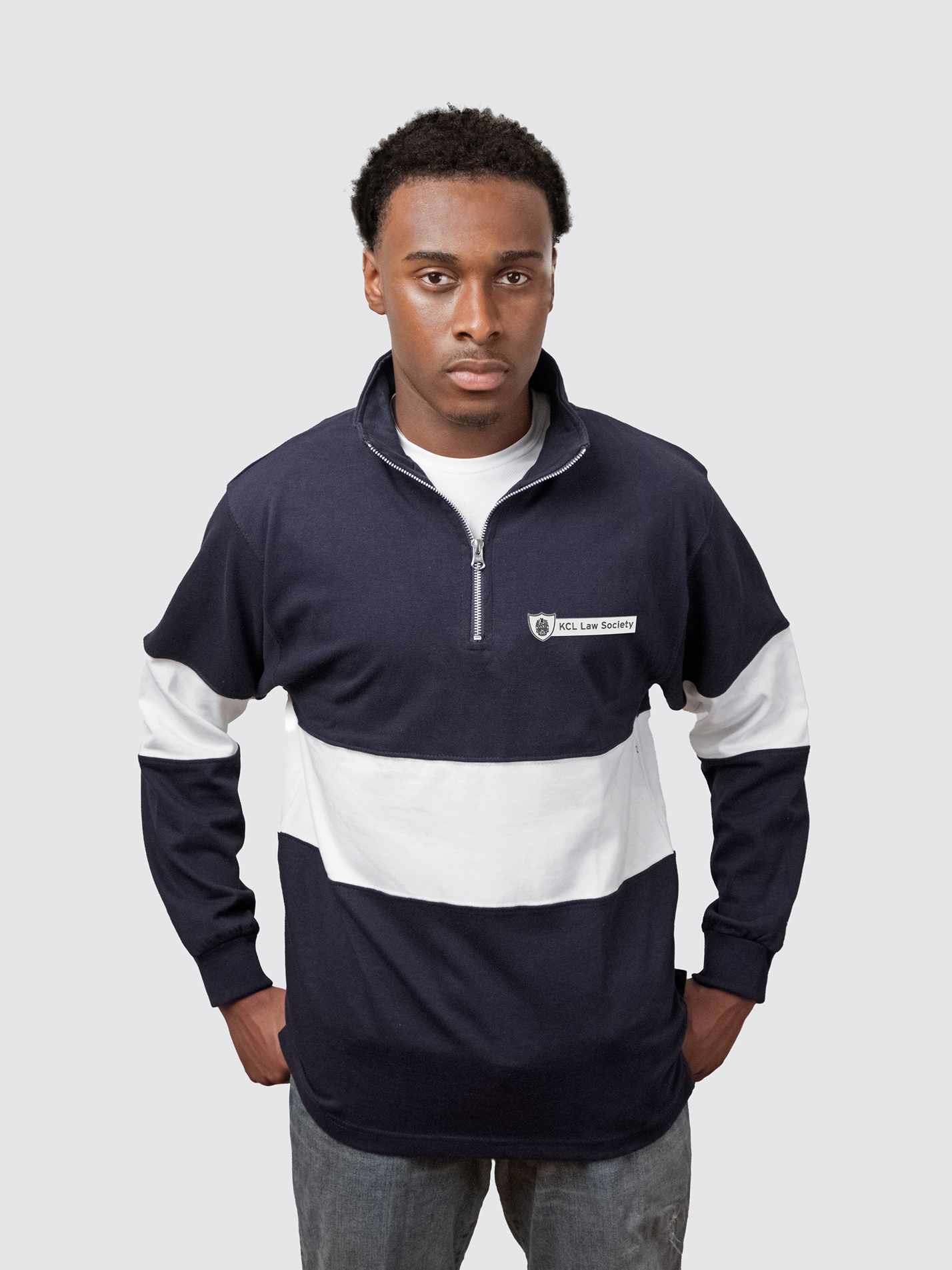 KCL Law Society Unisex Panelled 1/4 Zip Sweatshirt