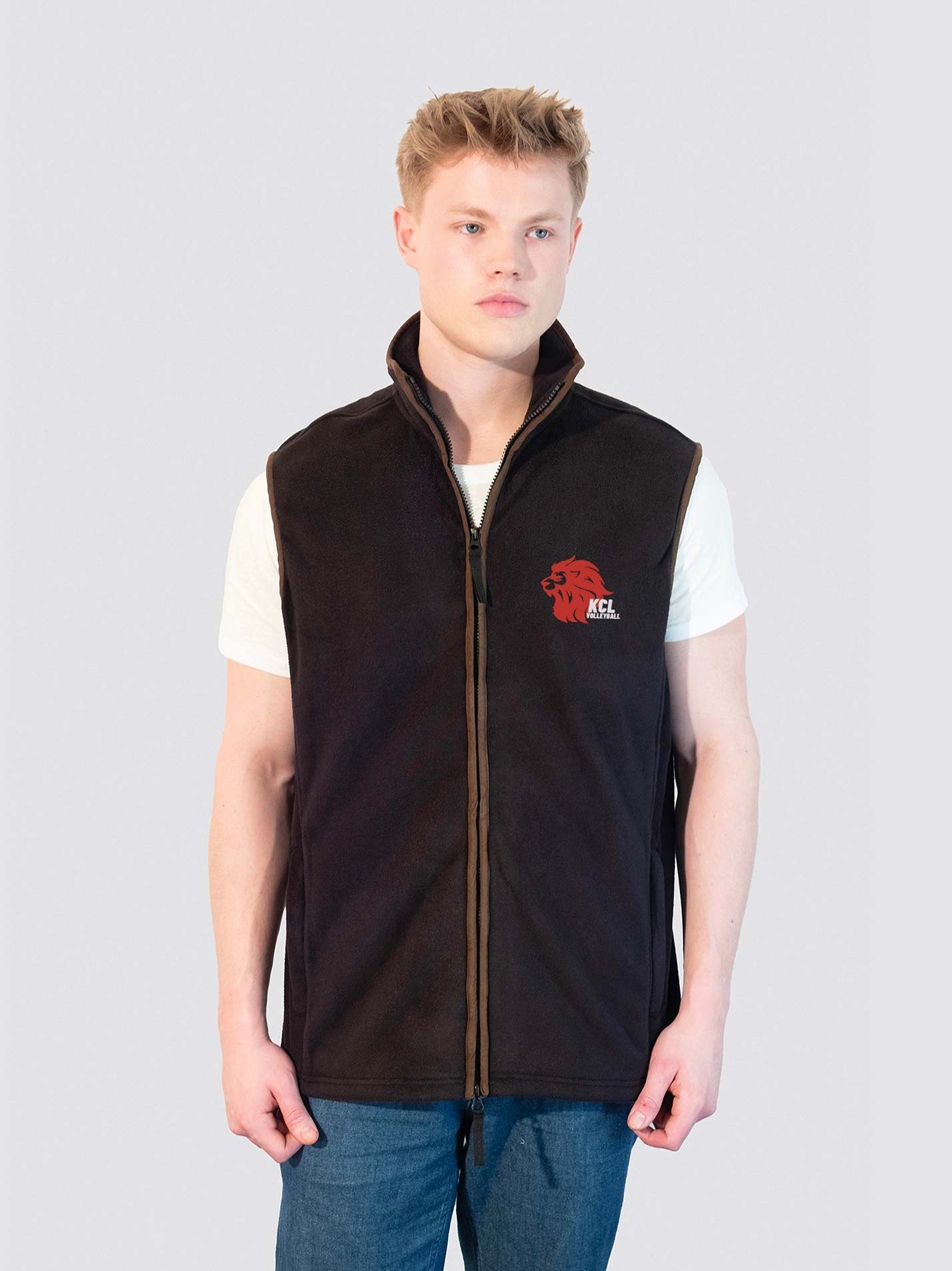 KCL MENS Volleyball Men's Heritage Gilet Fleece - Image 2
