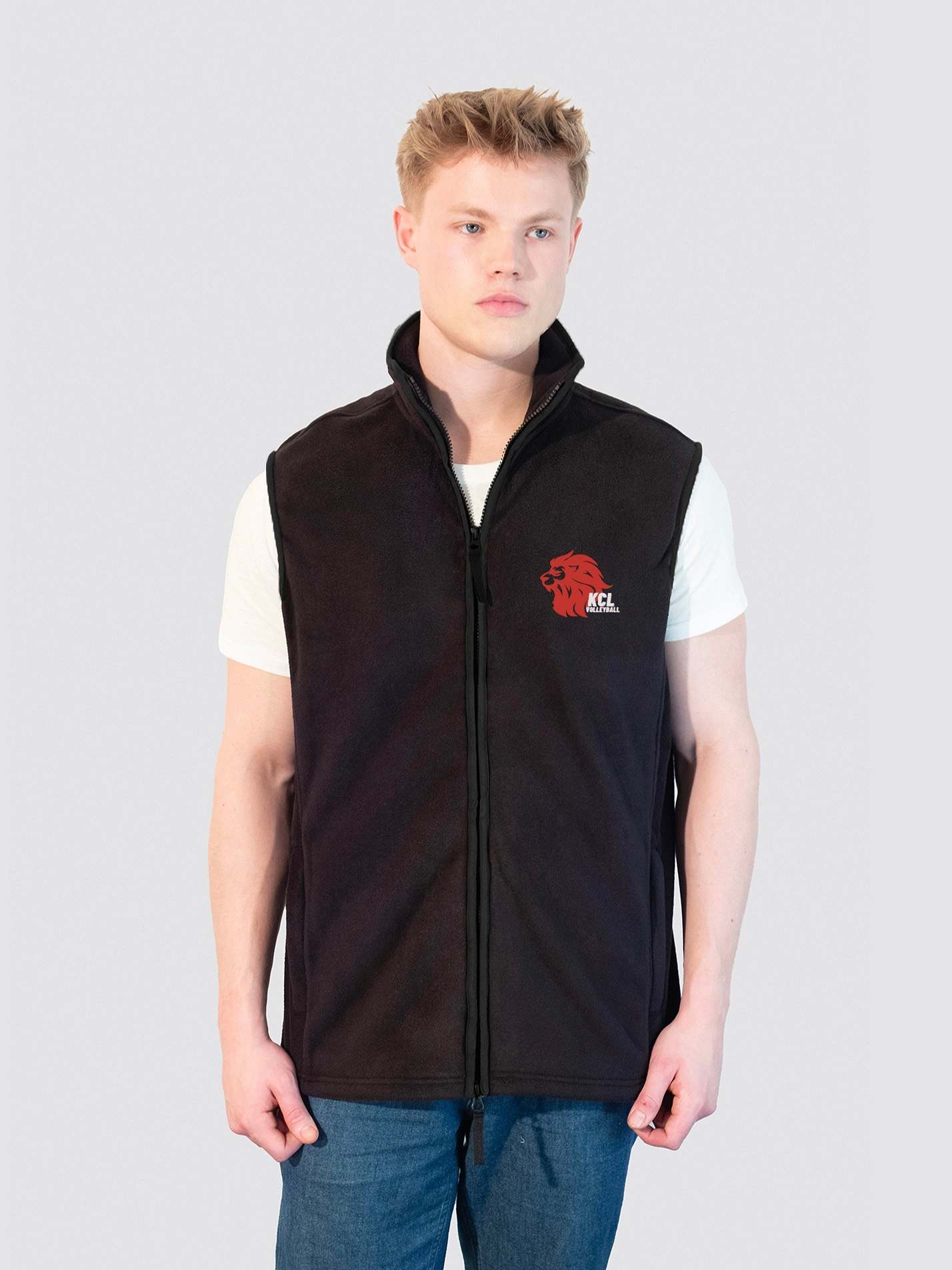 KCL MENS Volleyball Men's Heritage Gilet Fleece - Image 5