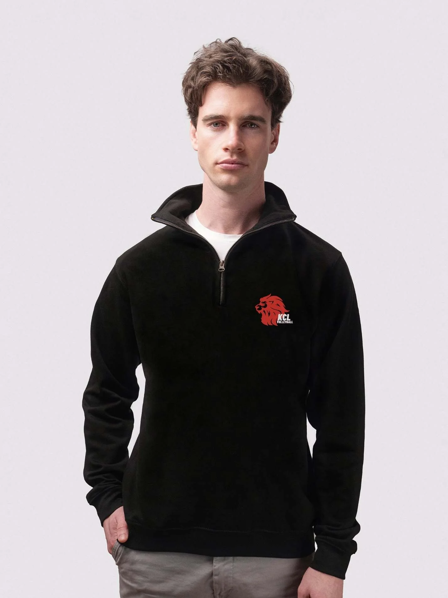 KCL Volleyball Unisex 1/4 Zip Sweatshirt - Image 2