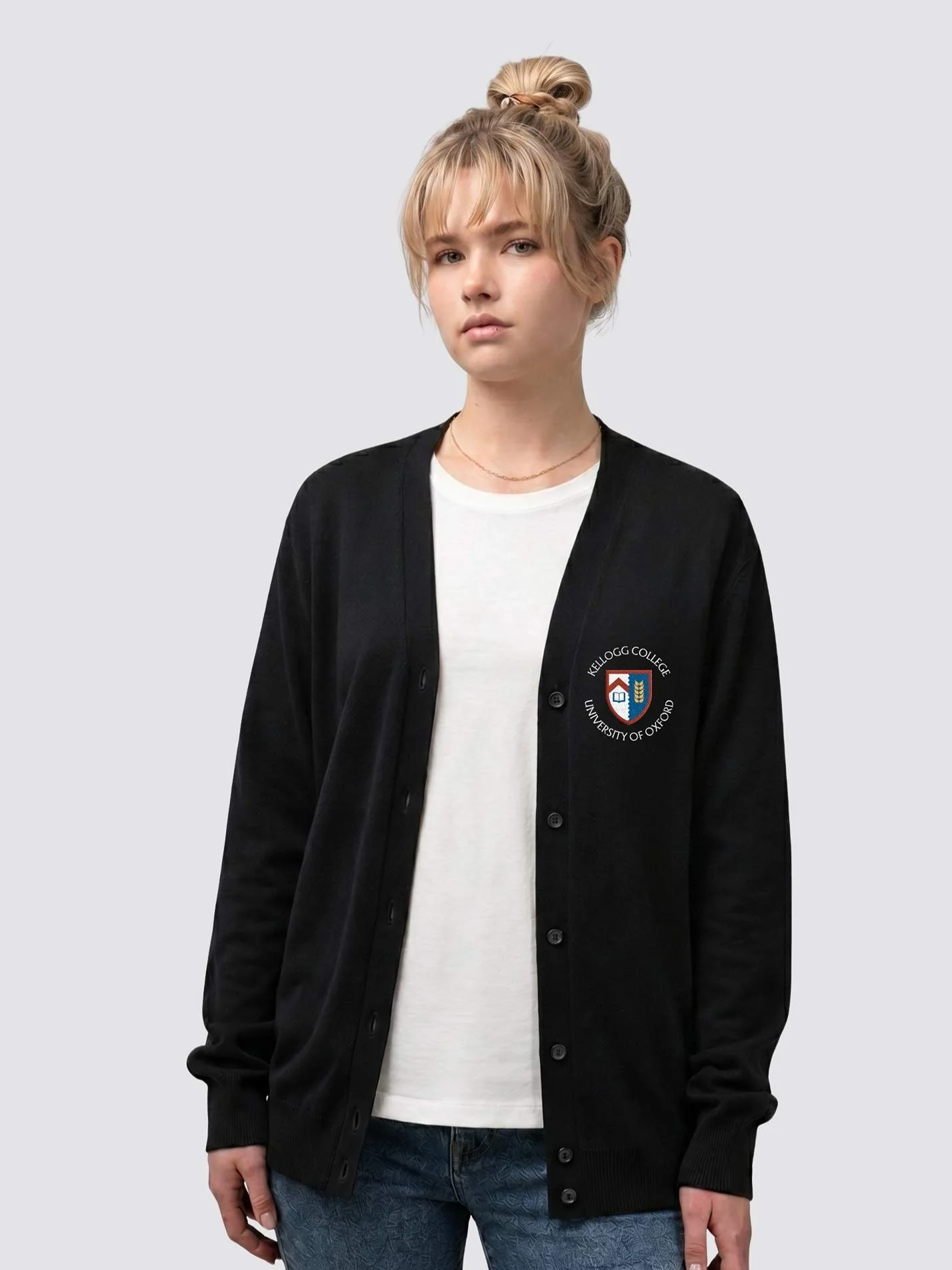Kellogg College Oxford MCR Ladies V-Neck Knitted Cardigan