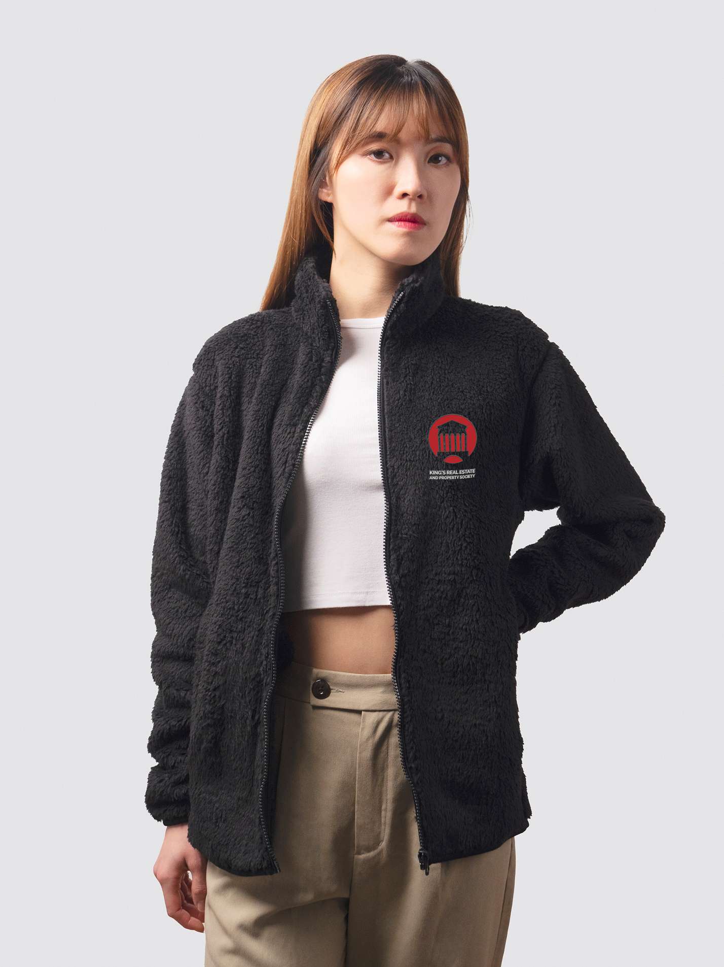 King’s Real Estate and Property Society Unisex Sherpa Fleece Zipped Jacket