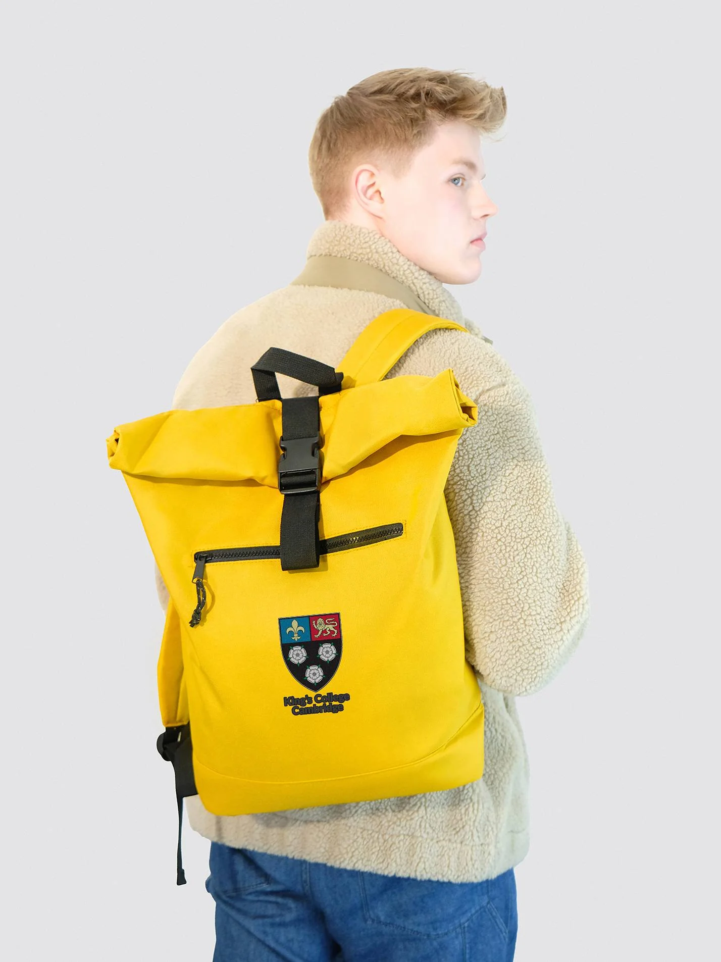 King's College Cambridge Roll Top Backpack - Image 7