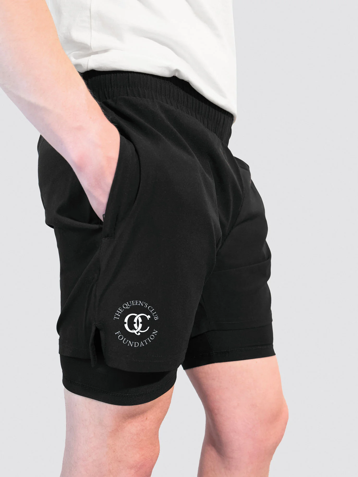 Kings College London Tennis Club Men's Dual Layer Sports Shorts - Image 2