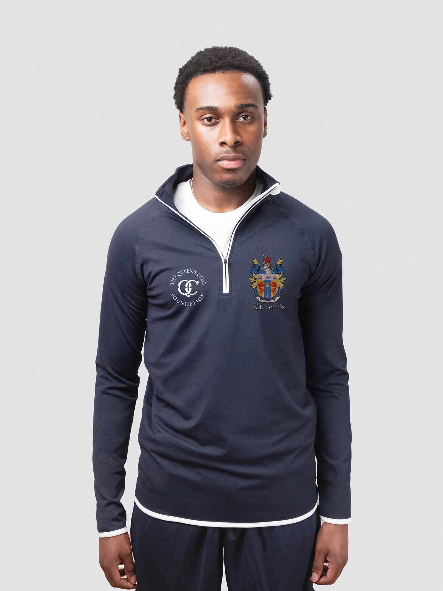 Kings College London Tennis Club Men's Performance 1/4 Zip Sweatshirt