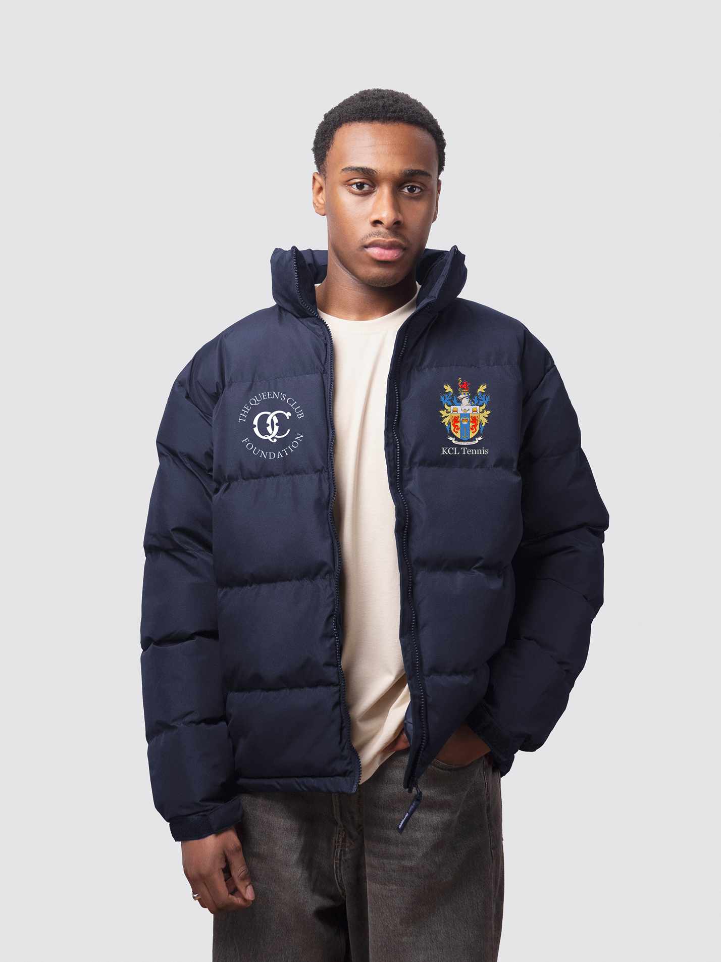 Kings College London Tennis Club Men's Puffer Jacket - Image 3