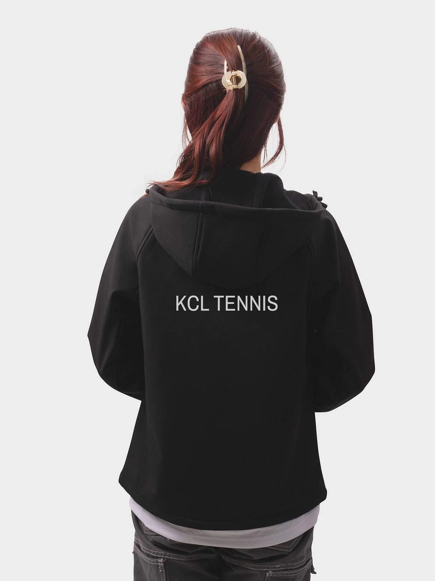 Kings College London Tennis Club Sustainable Ladies Hooded Soft Shell Jacket - Image 3
