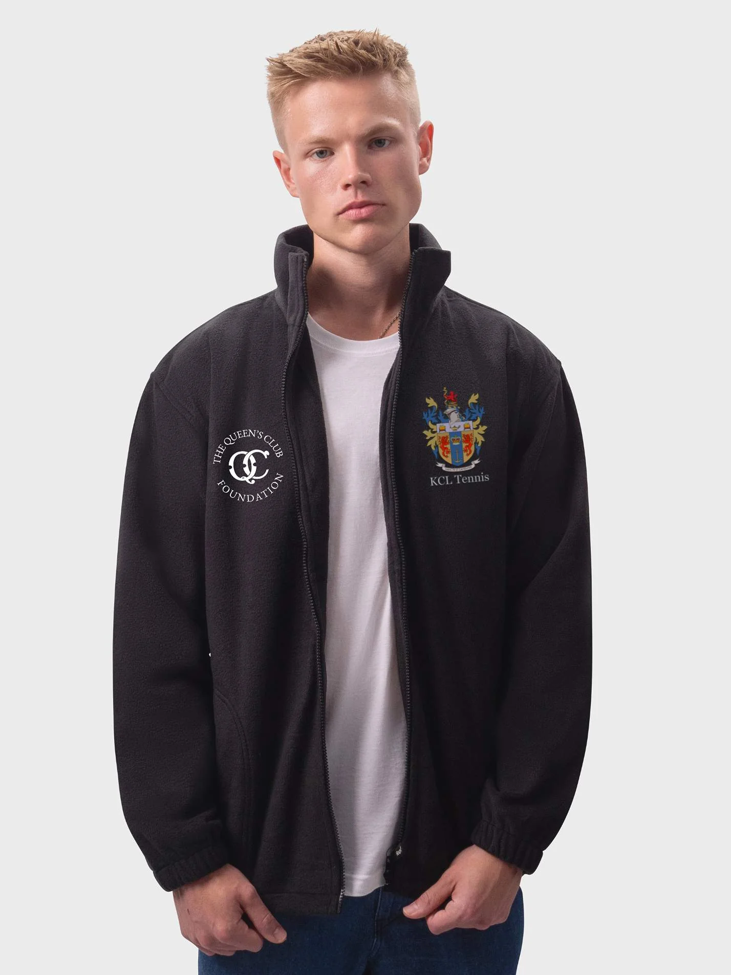 Kings College London Tennis Club Unisex Polar Full Zip Fleece