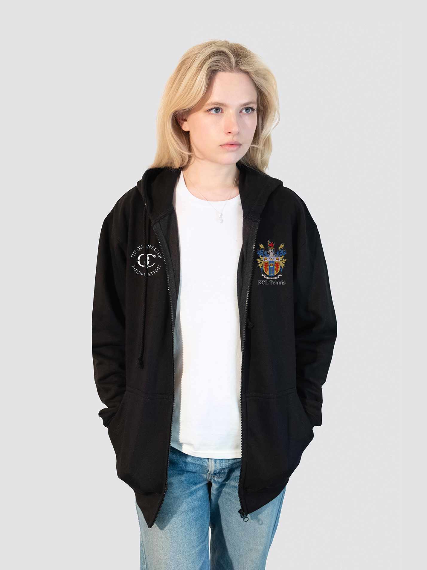 Kings College London Tennis Club Zip-Up Unisex Hoodie