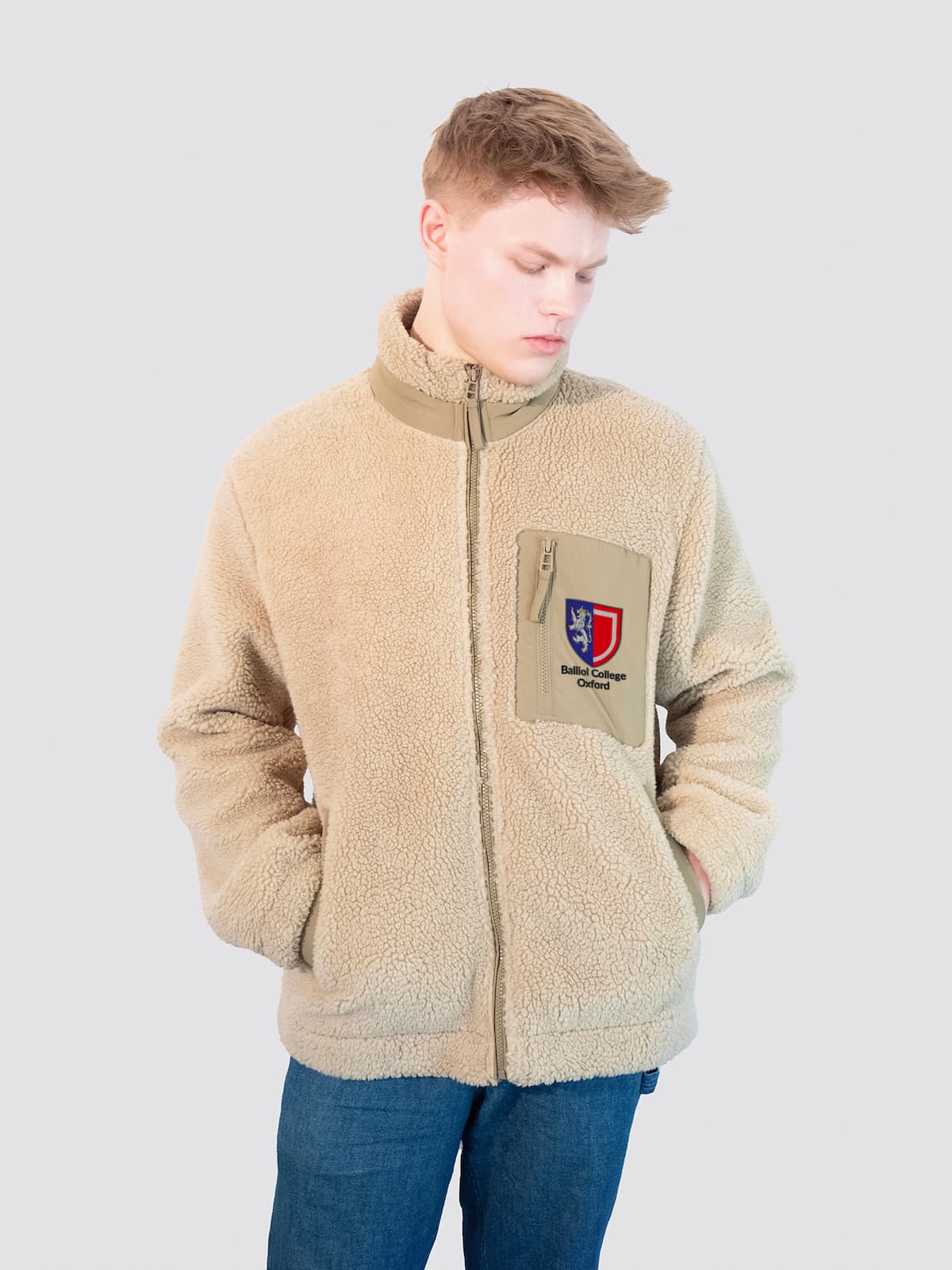 Lancaster Barbell Unisex Deep-Pile Sherpa Fleece Jacket