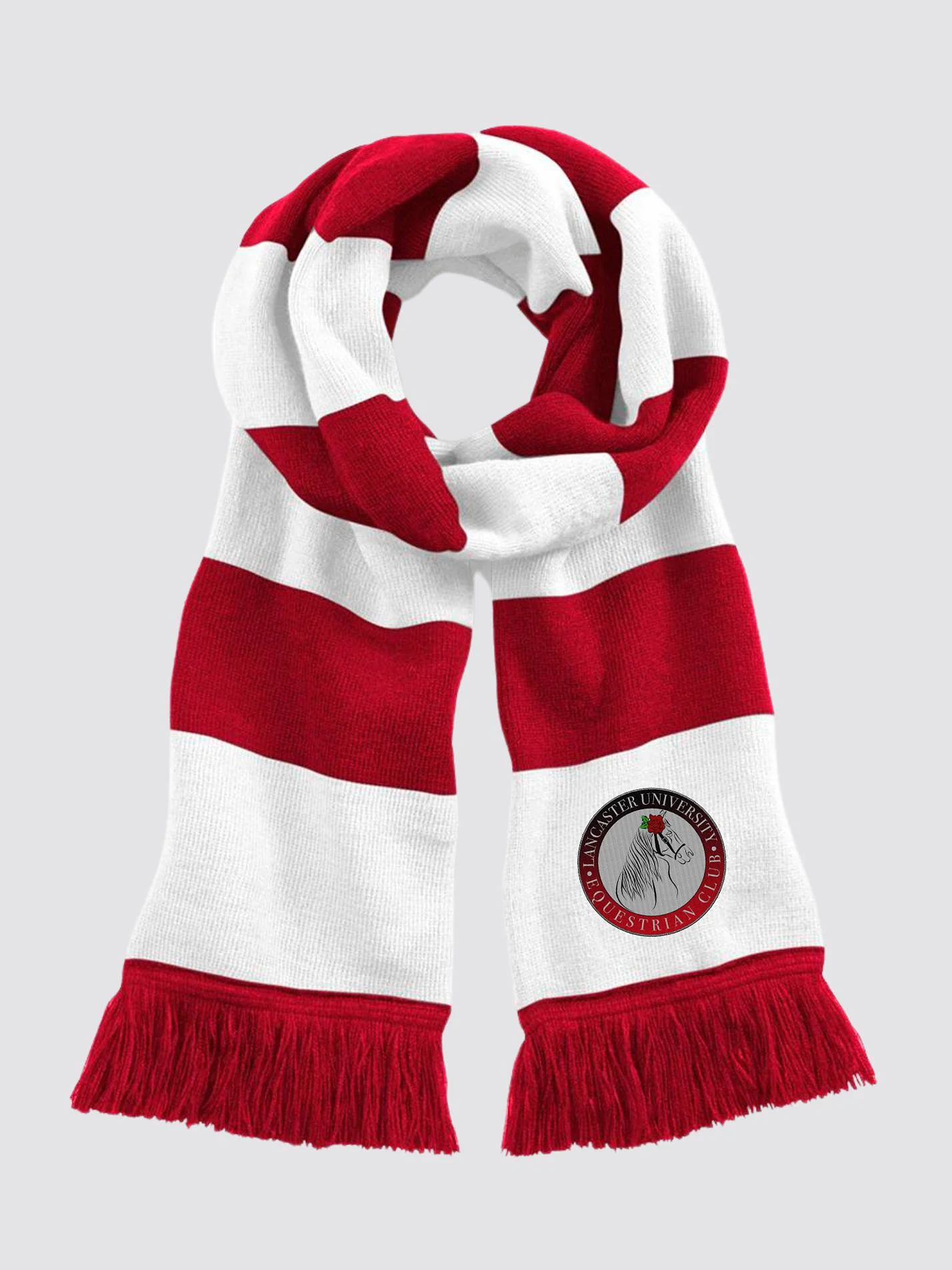 Lancaster Equestrian Striped Scarf