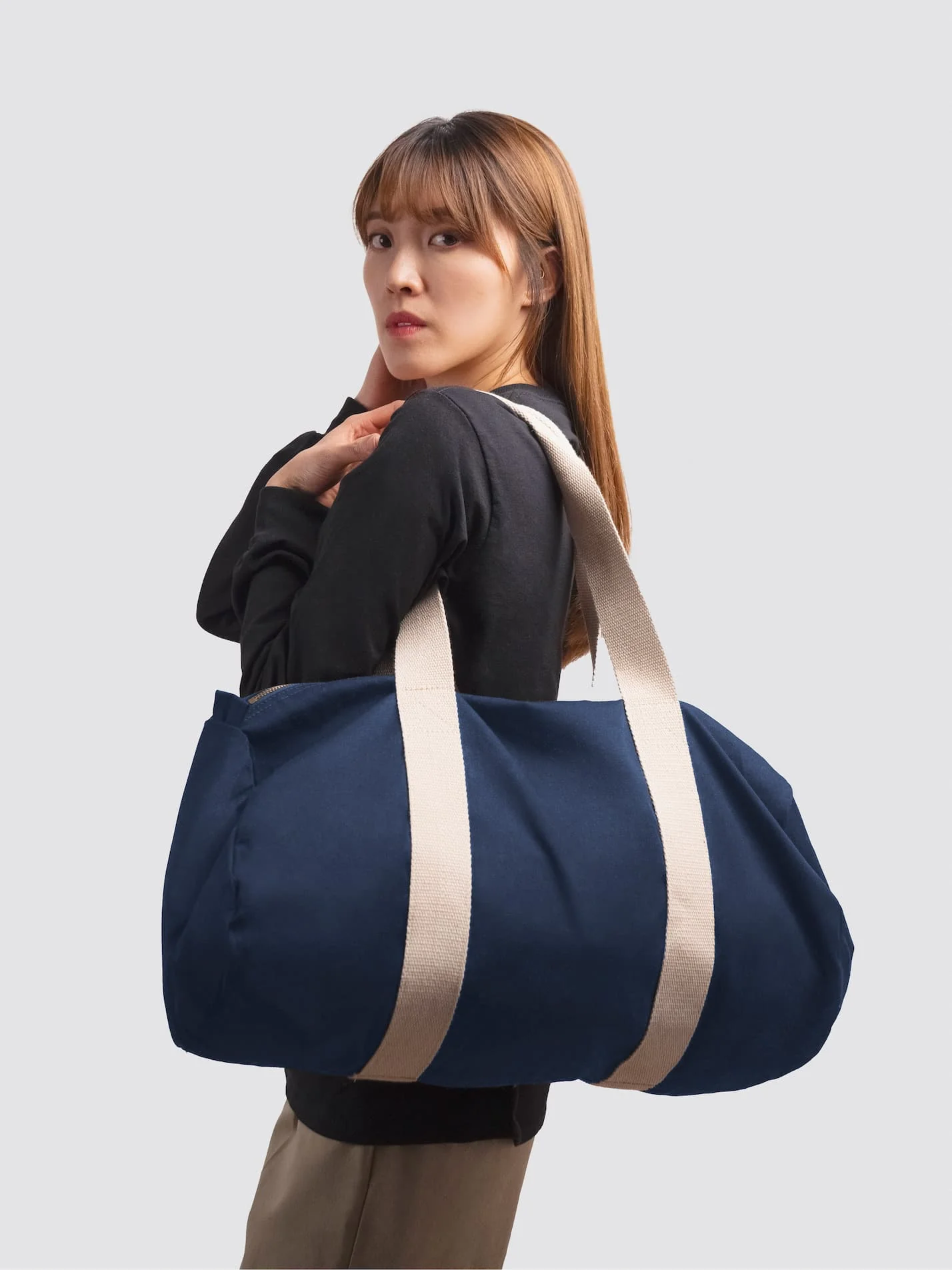Leeds Lacrosse Organic Cotton Canvas Barrel Bag - Image 2