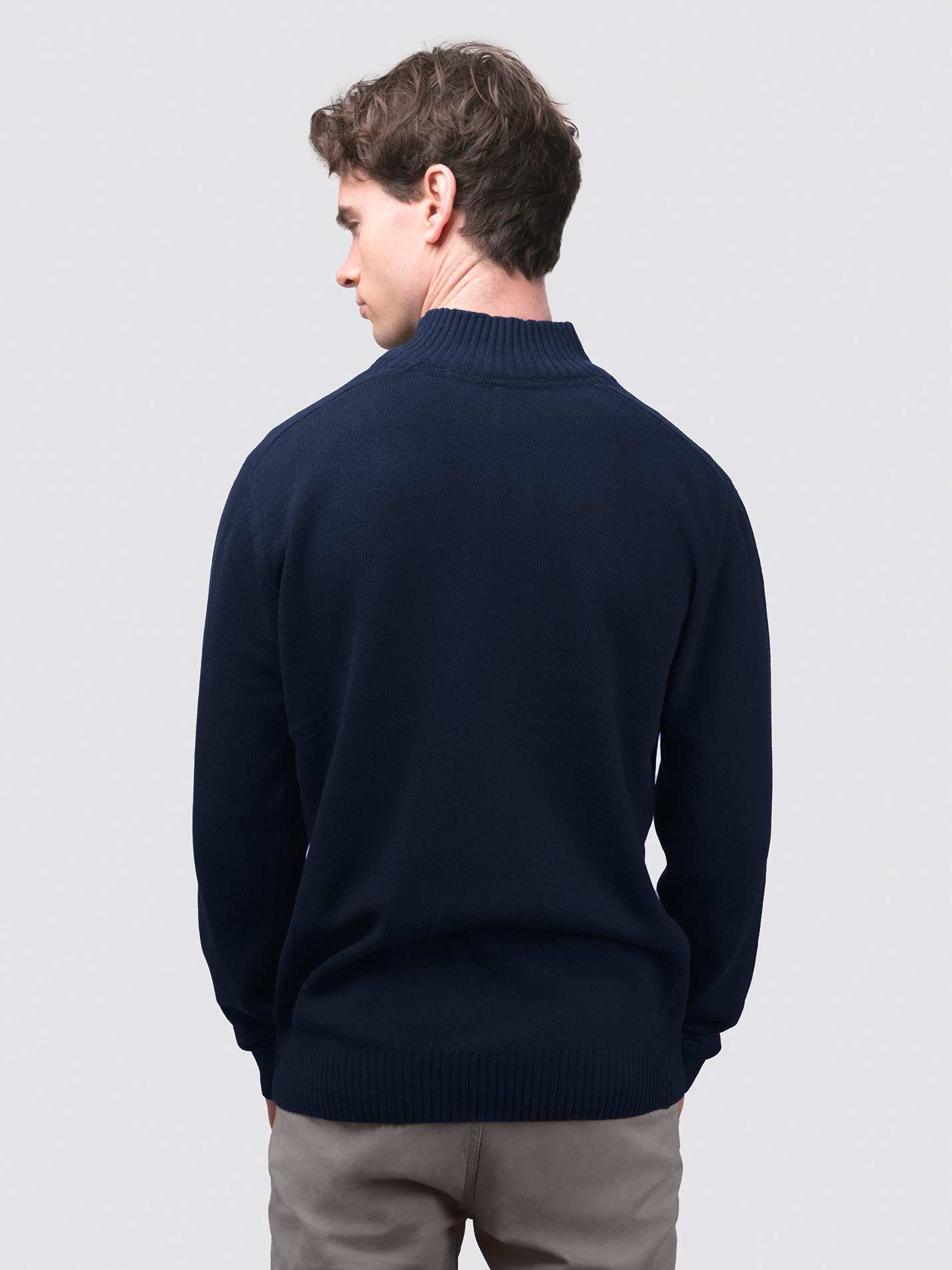 Leeds Medical Society Sustainable Unisex Zip-Neck Jumper - Image 3