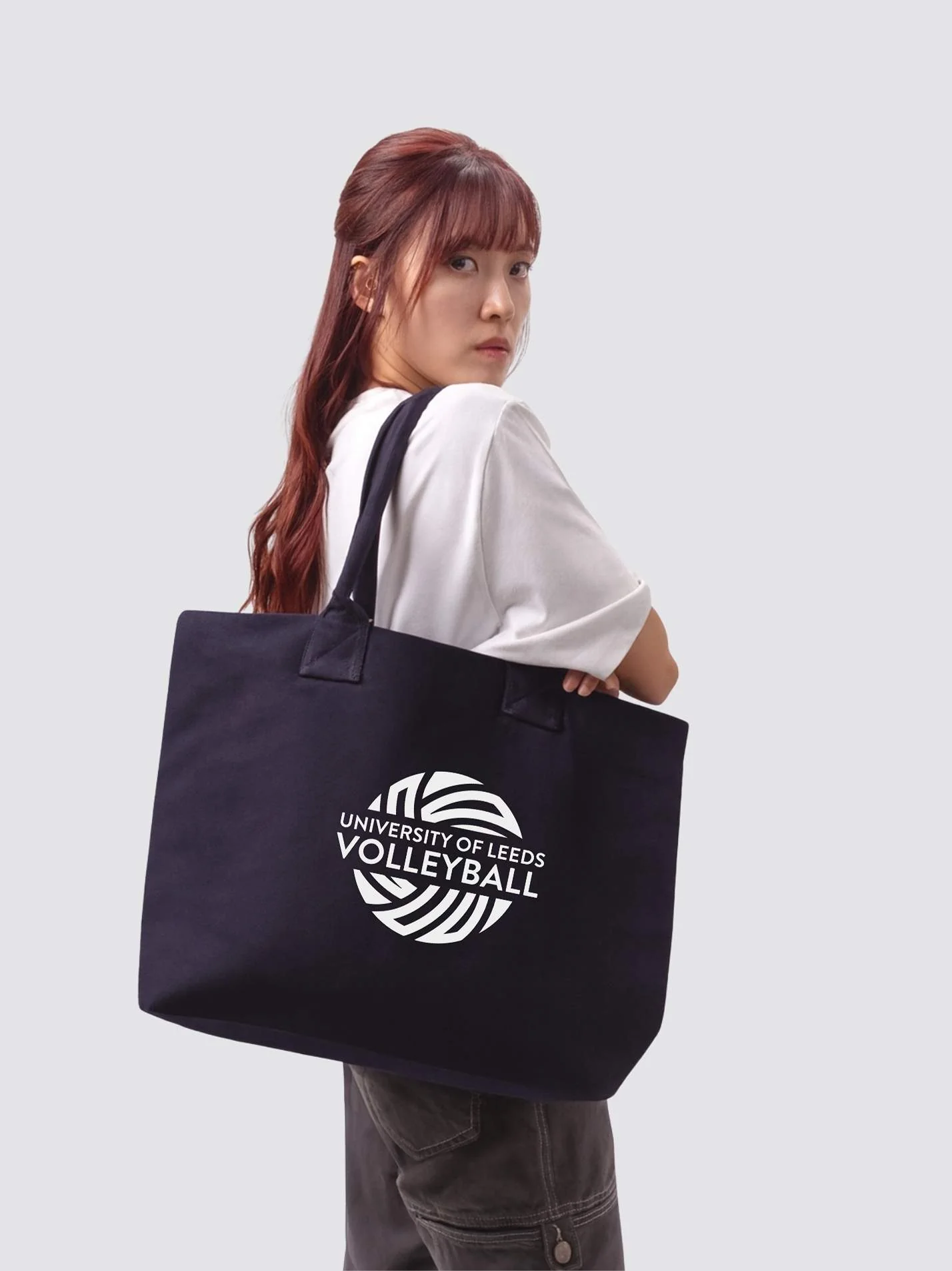 Leeds Volleyball Cotton Canvas Printed Shopper Bag - Image 2