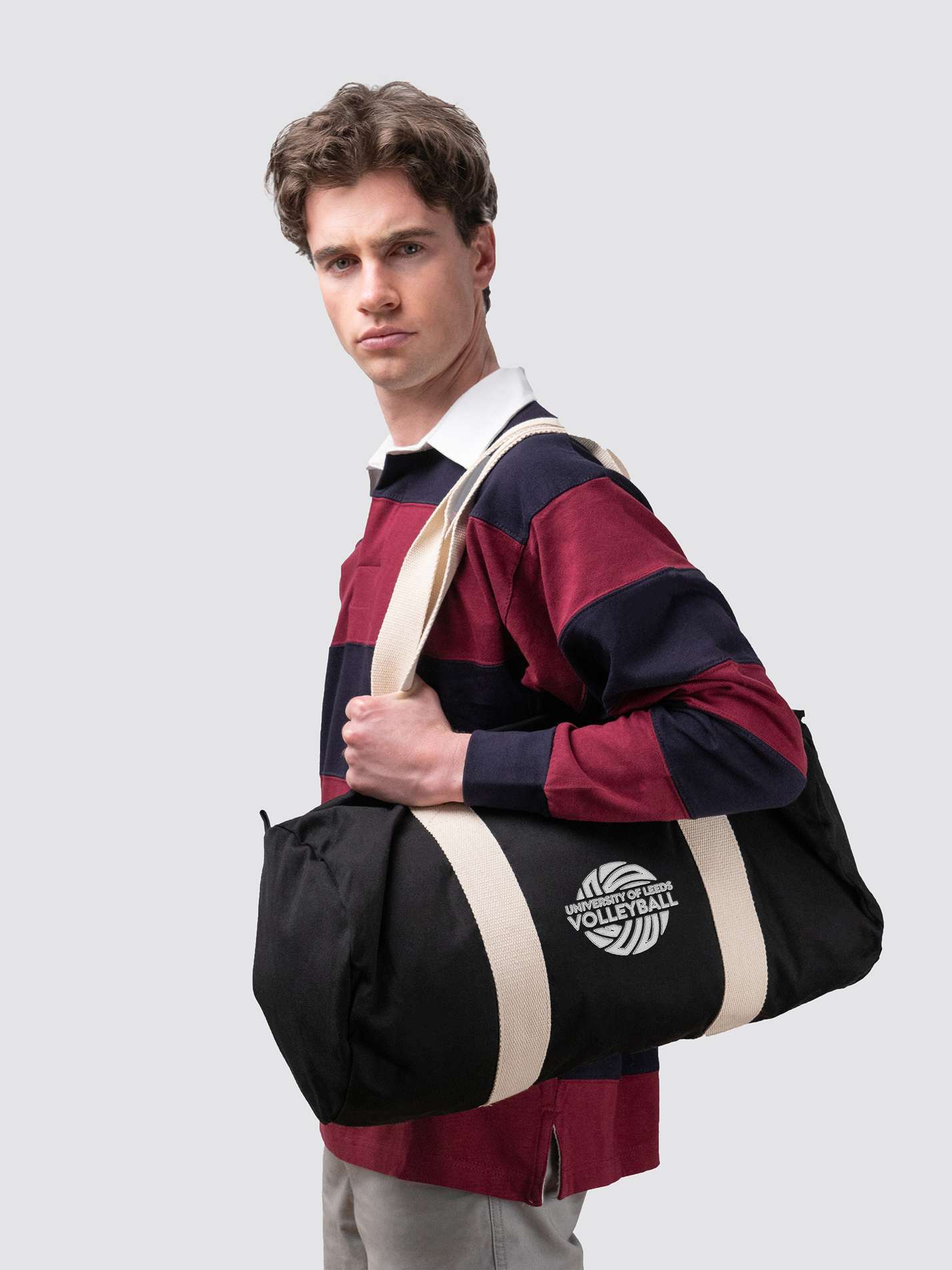 Leeds Volleyball Organic Cotton Canvas Barrel Bag