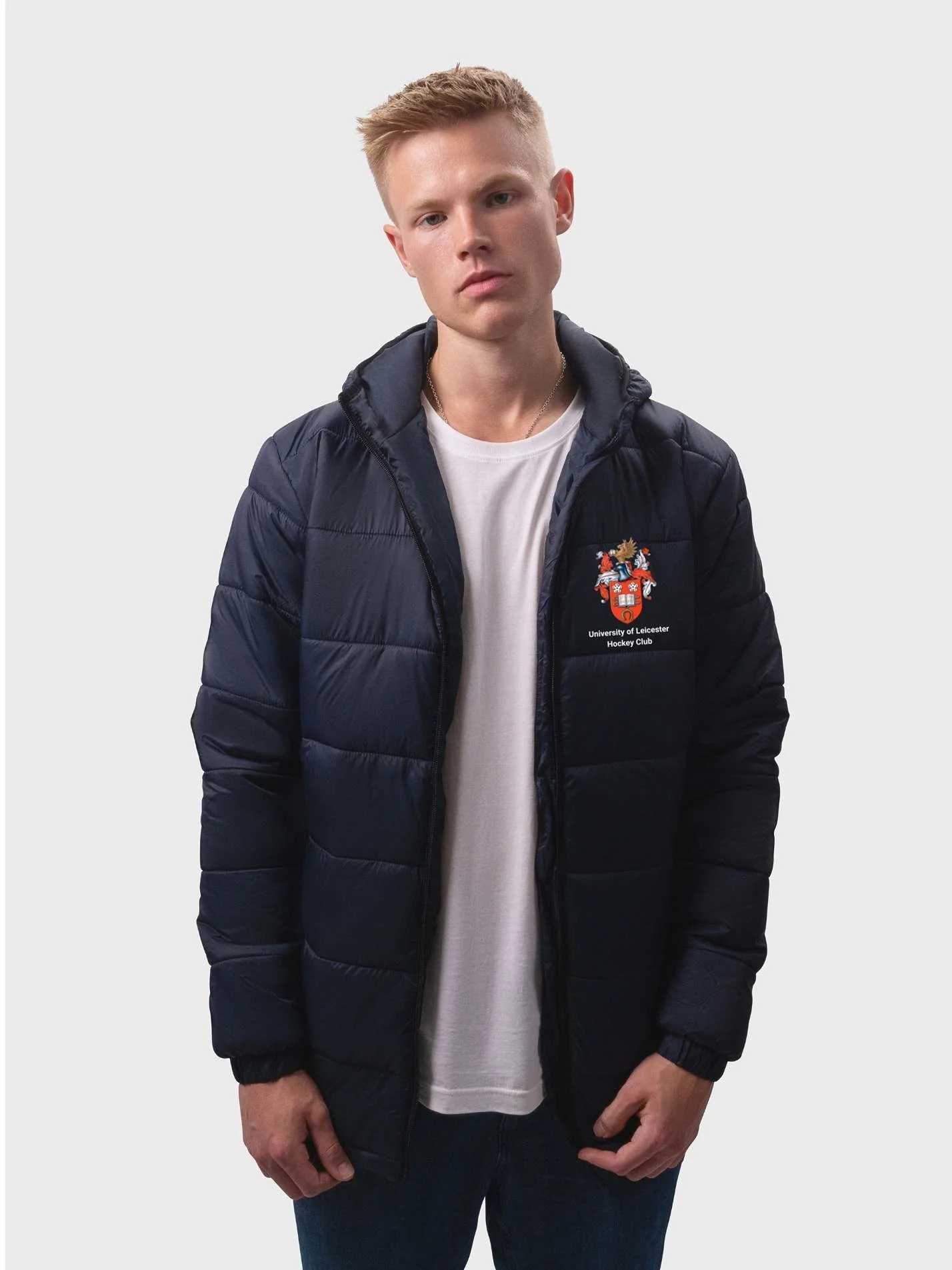 Leicester Hockey Sustainable Unisex Hooded Puffer Jacket
