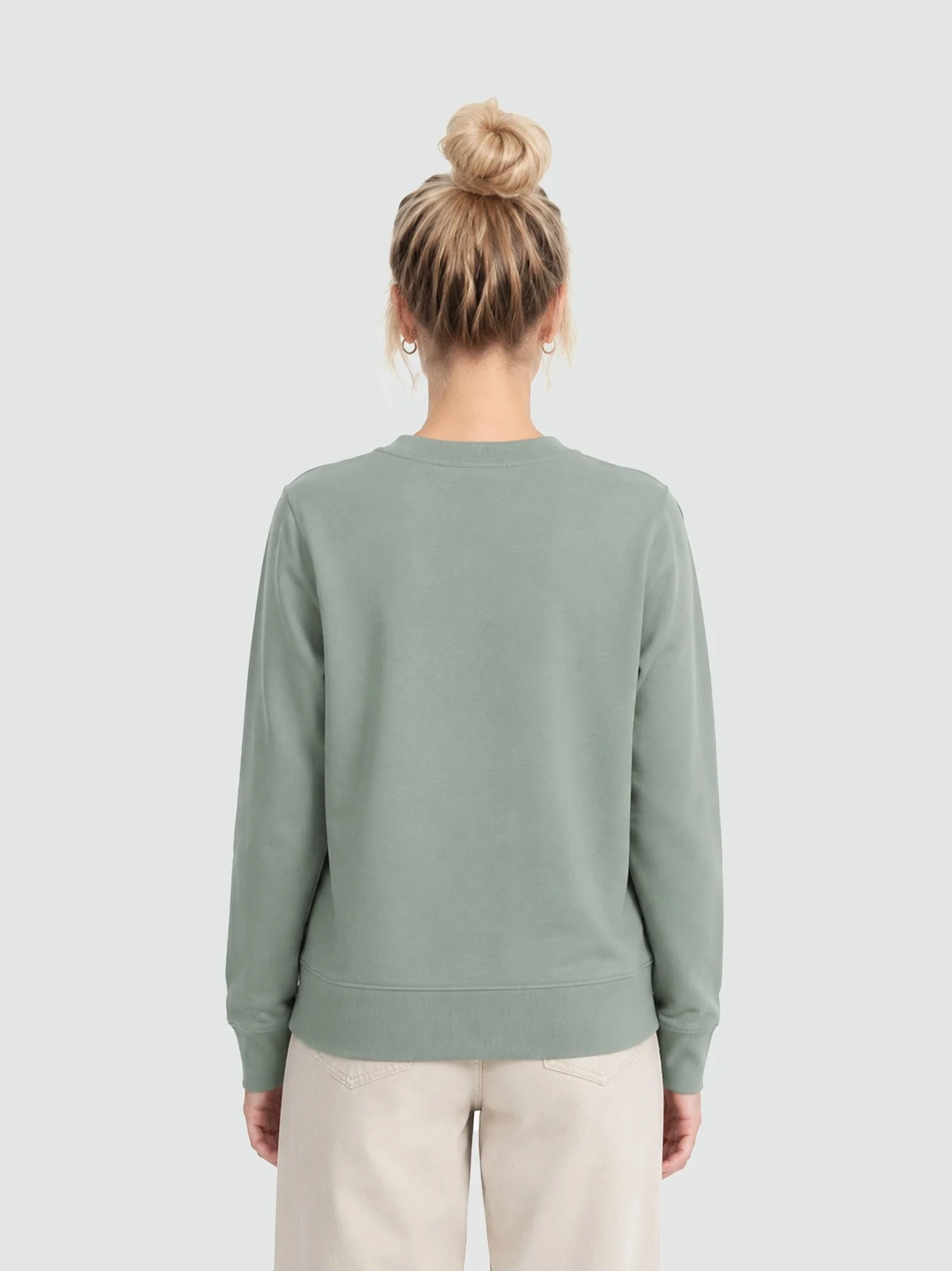 Linacre College Oxford Ladies Fit Heavyweight Sweatshirt - Image 6