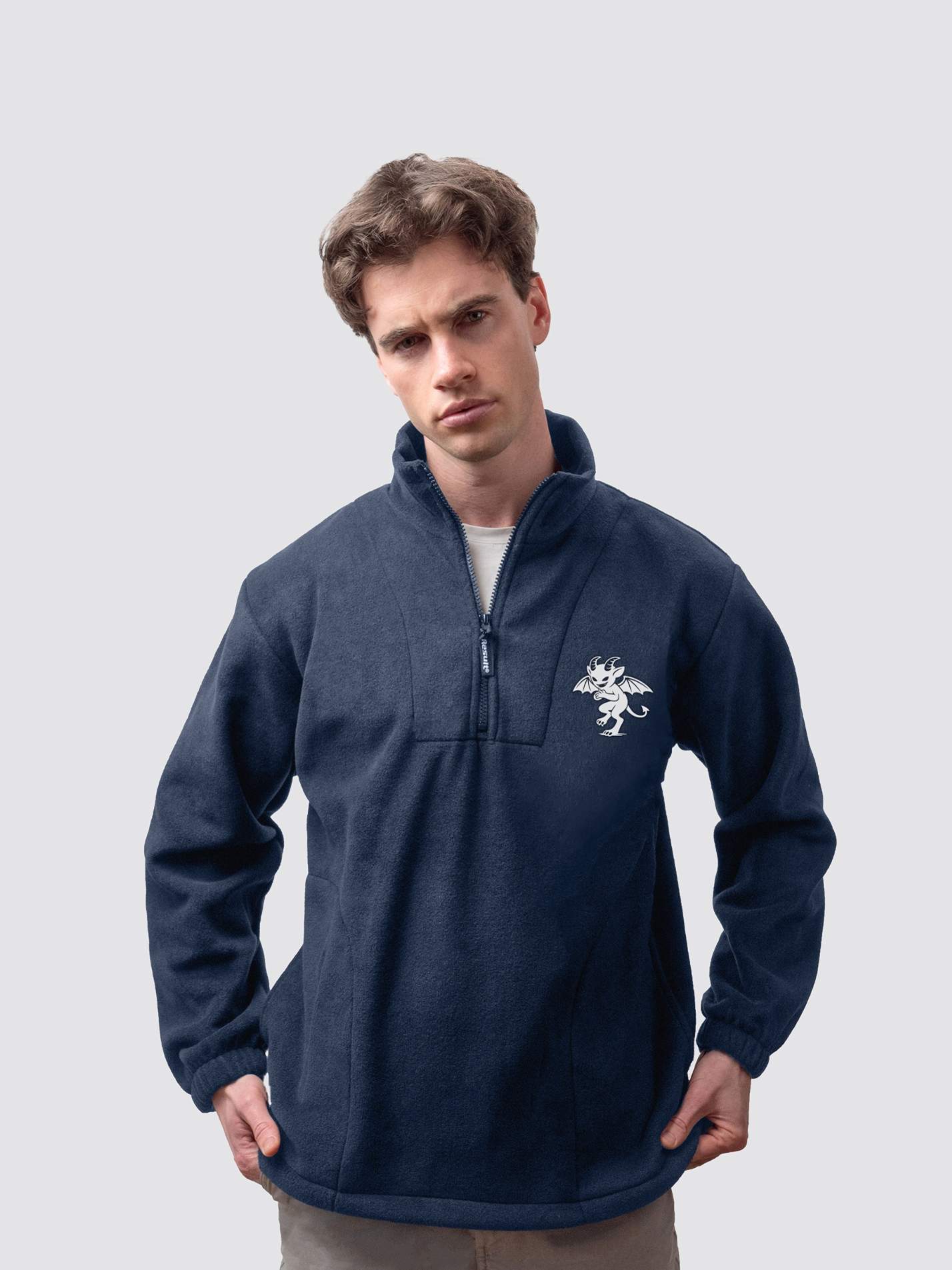 Lincoln College Oxford MCR - The Imp Collection Unisex 1/4 Zip Fleece - Image 3