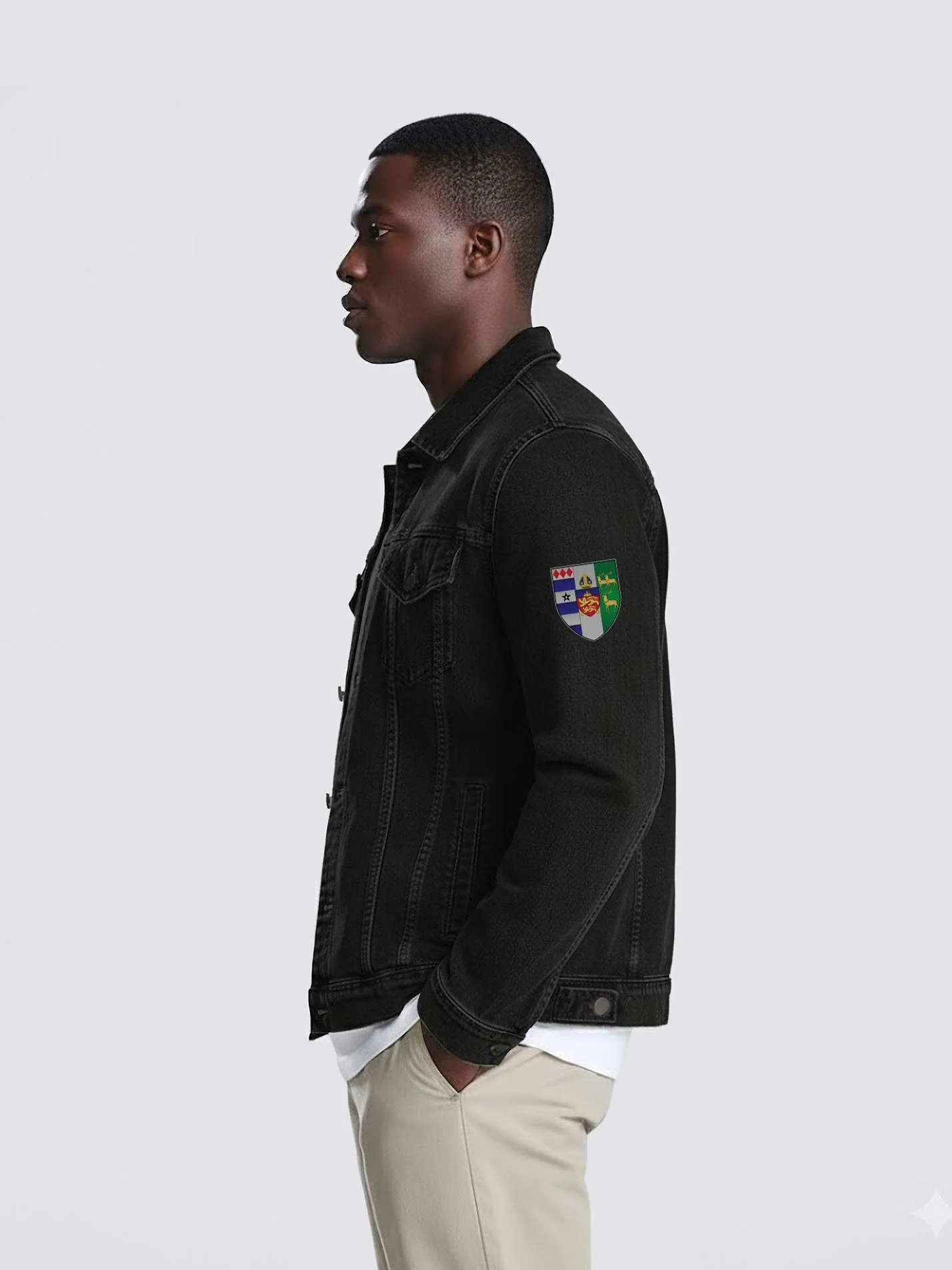 Lincoln College Oxford MCR Unisex Denim Jacket - Image 2
