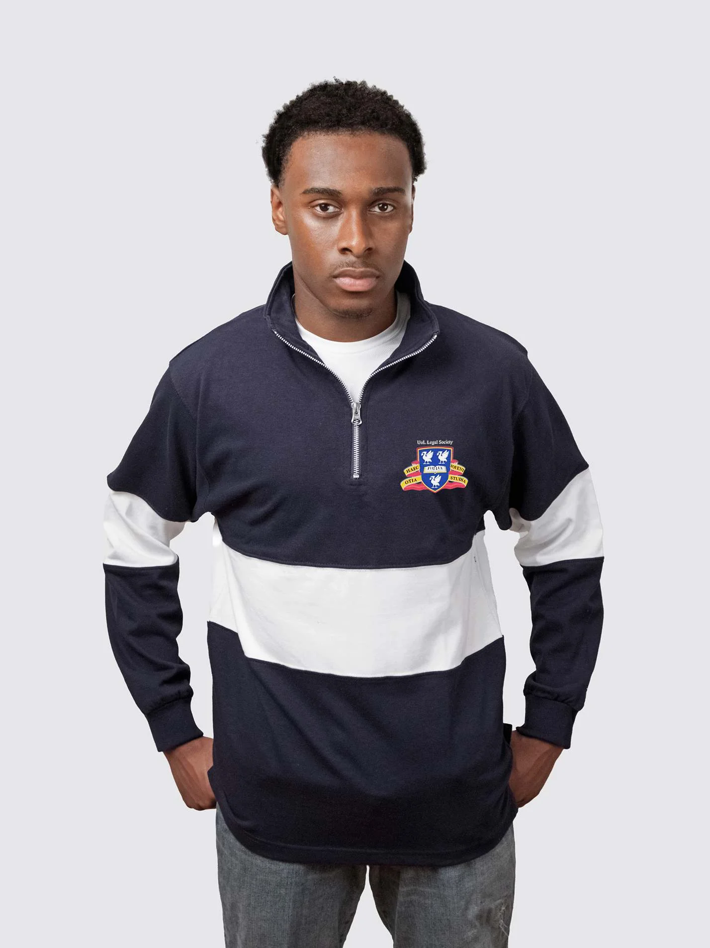 Liverpool Legal Society Unisex Panelled 1/4 Zip Sweatshirt