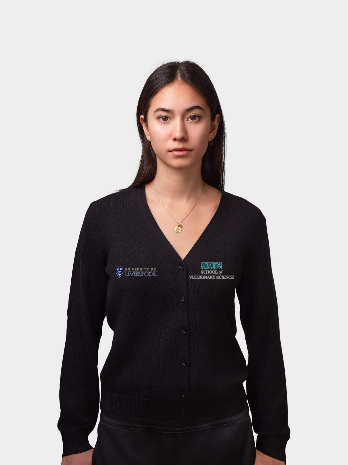 Liverpool Veterinary Society Ladies V-Neck Knitted Cardigan