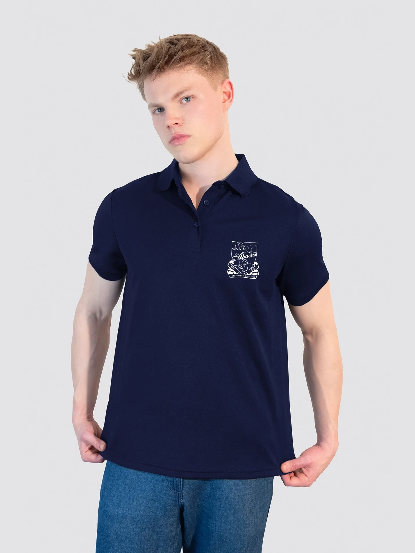 LSE ABACUS Sustainable Men's Polo Shirt - Image 3