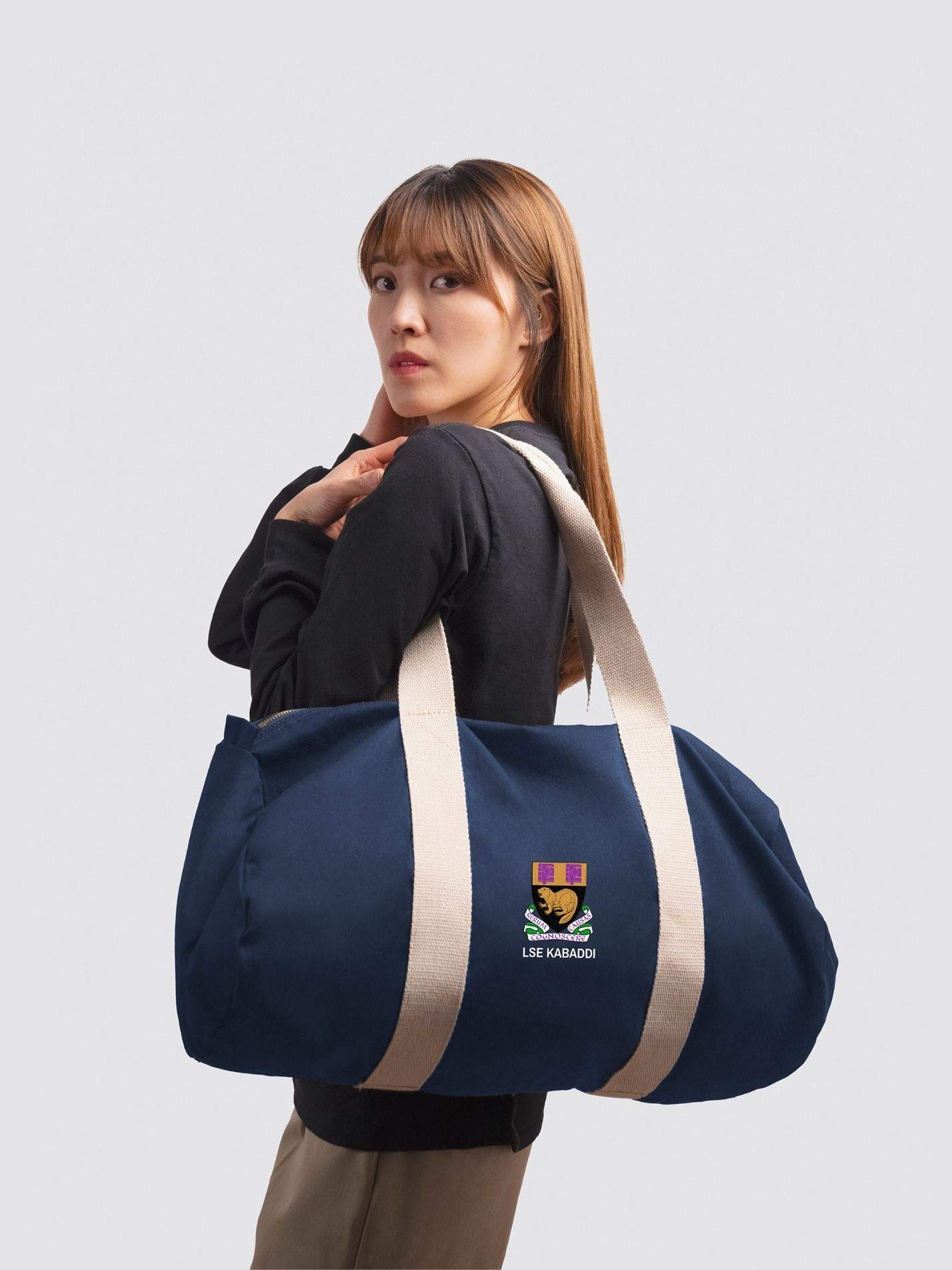 LSE KABADDI Organic Cotton Canvas Barrel Bag - Image 2