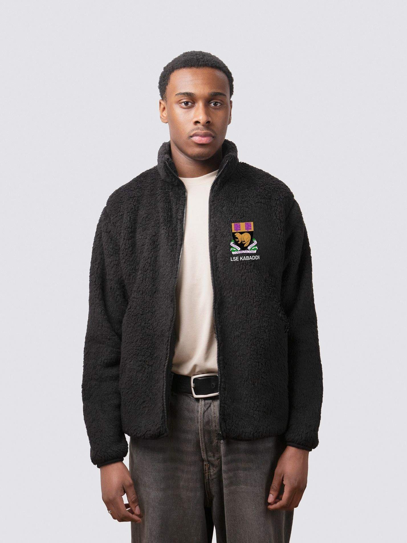 LSE KABADDI Unisex Sherpa Fleece Zipped Jacket - Image 4