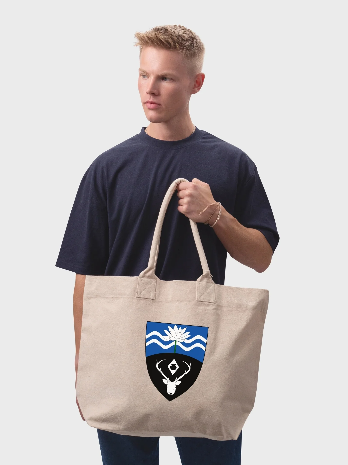 Lucy Cavendish College Cambridge MCR Cotton Canvas Printed Shopper Bag - Image 2