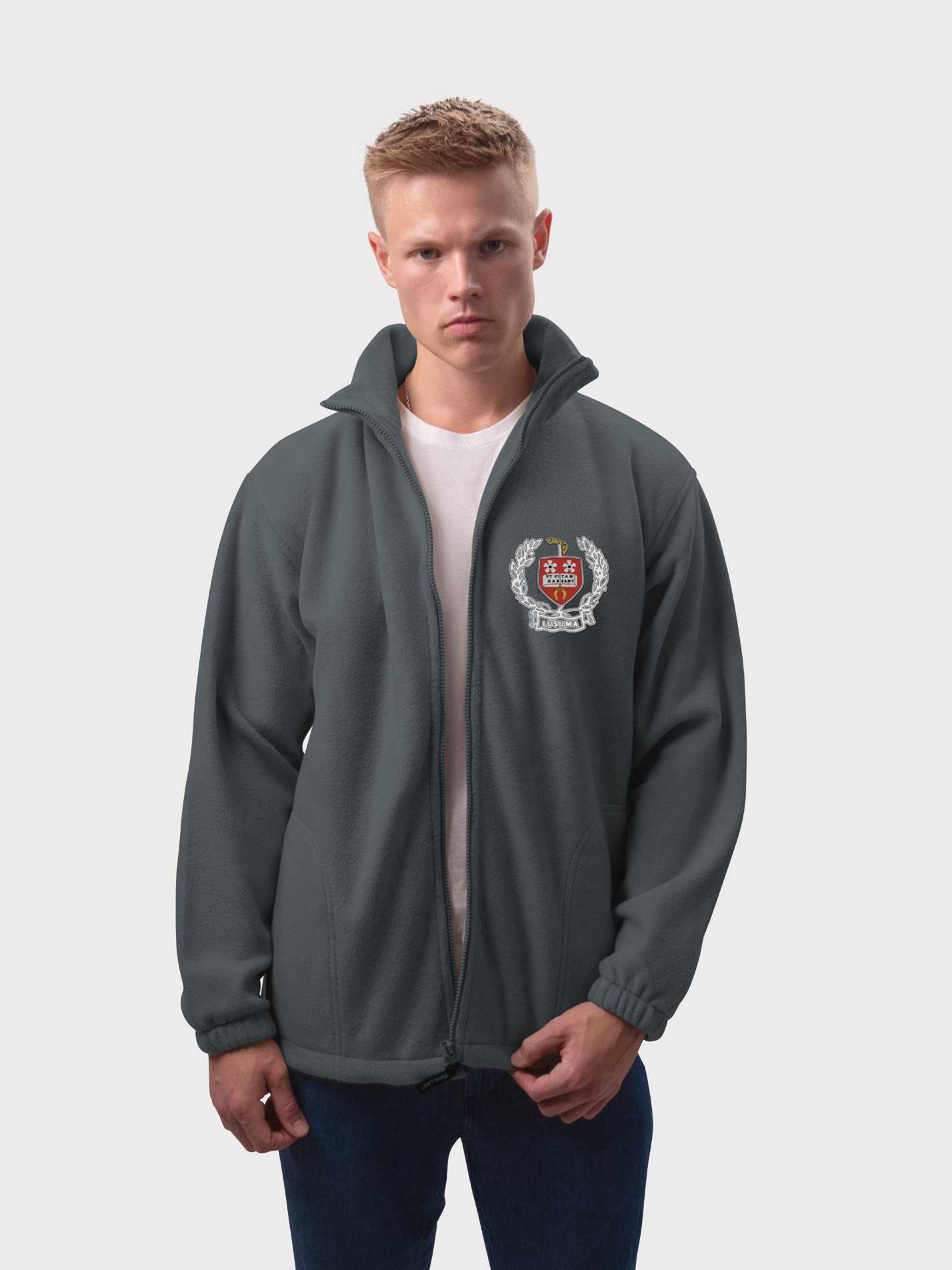 LUSUMA Unisex Polar Full Zip Fleece - Image 8
