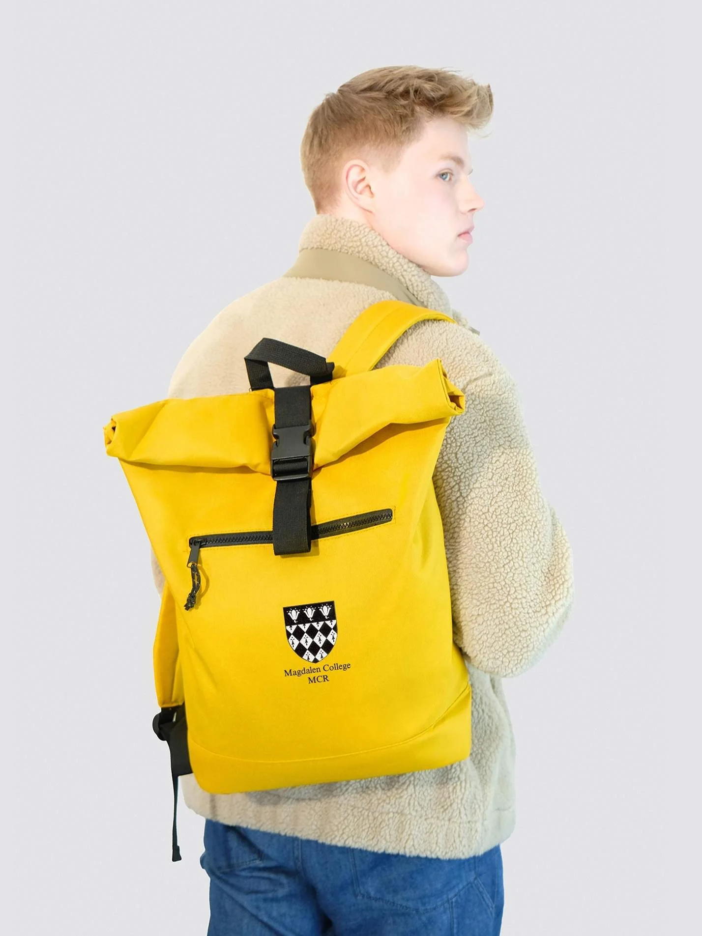 Magdalen College Oxford MCR Roll Top Backpack - Image 8