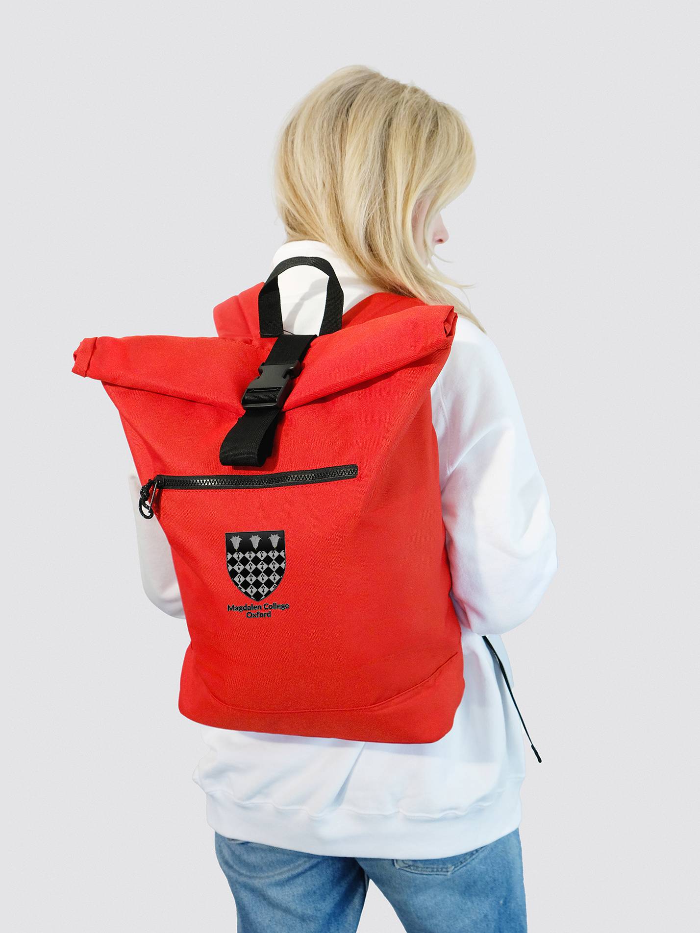 Magdalen College Oxford Roll Top Backpack - Image 11