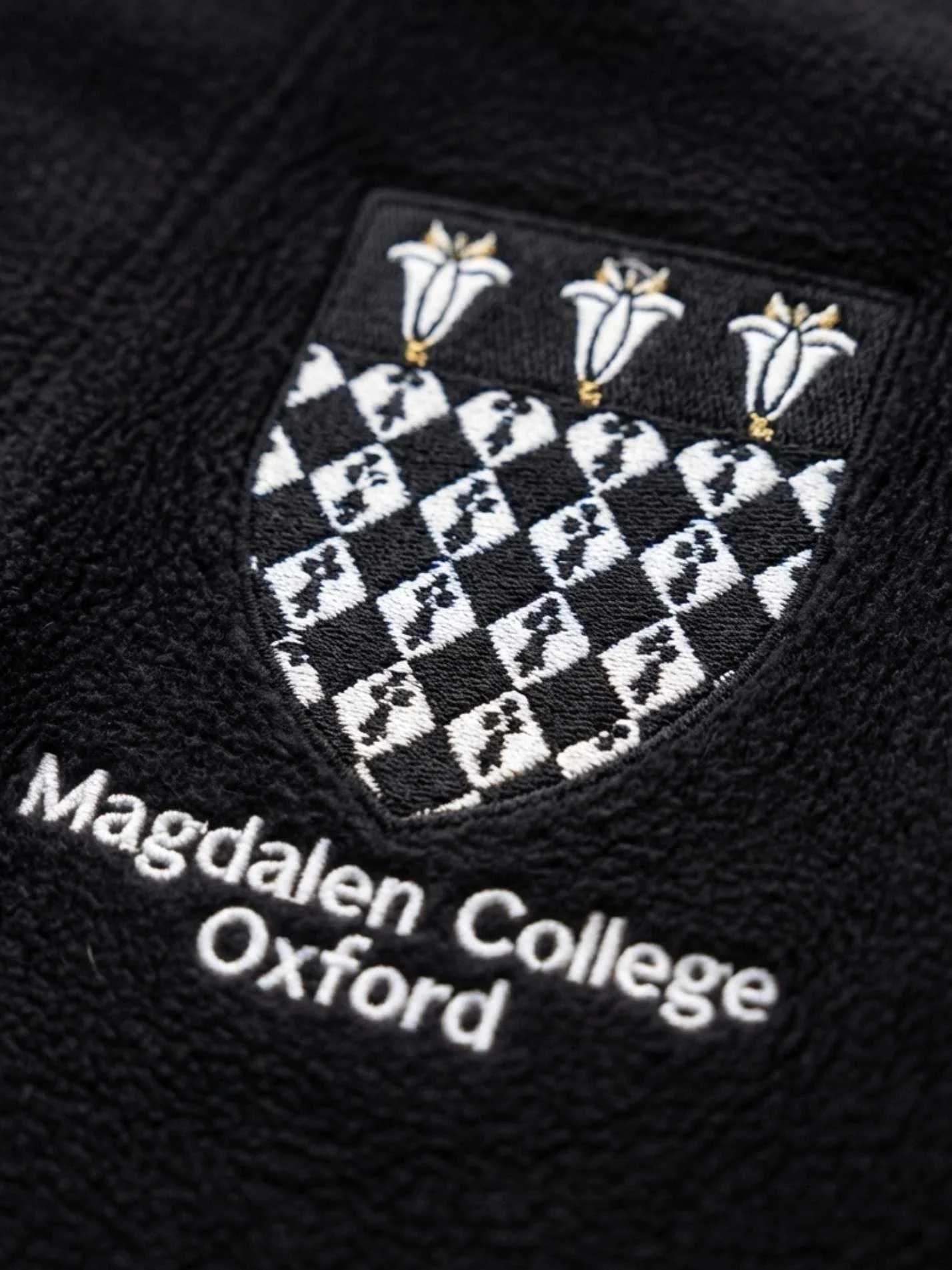 Magdalen College Oxford Unisex Polar Full Zip Fleece - Image 3
