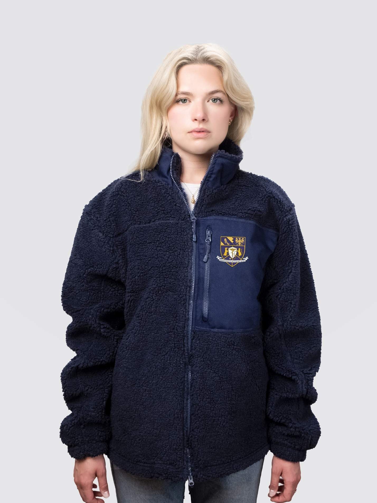 Magdalene MedVet Society Unisex Fluffy Sherpa Fleece Jacket - Image 4