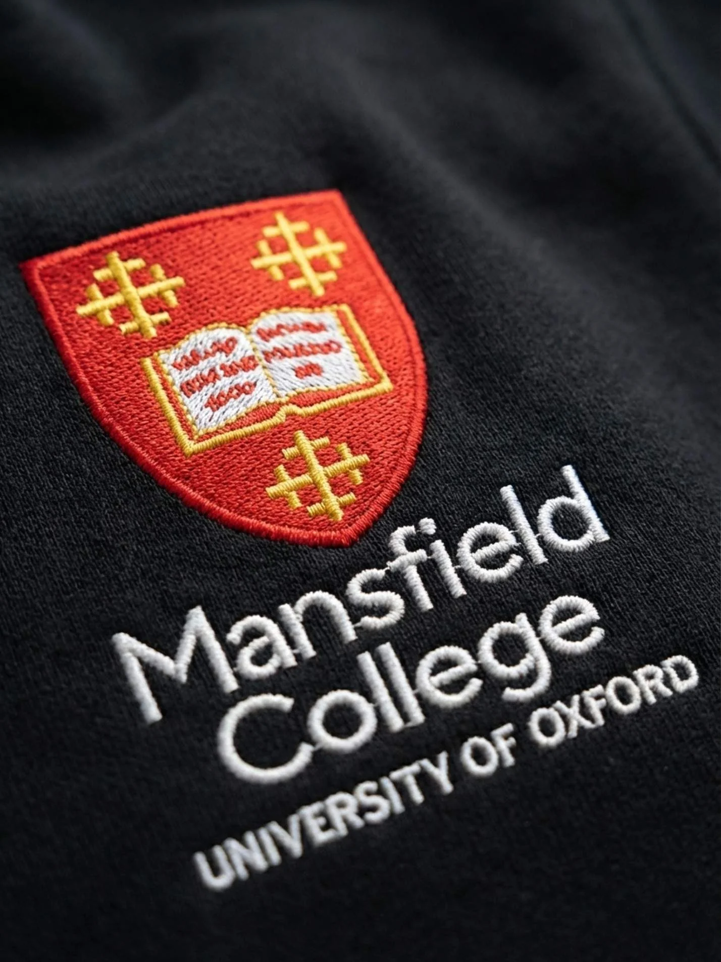 Mansfield College Oxford Unisex Fluffy Sherpa Fleece Jacket - Image 3