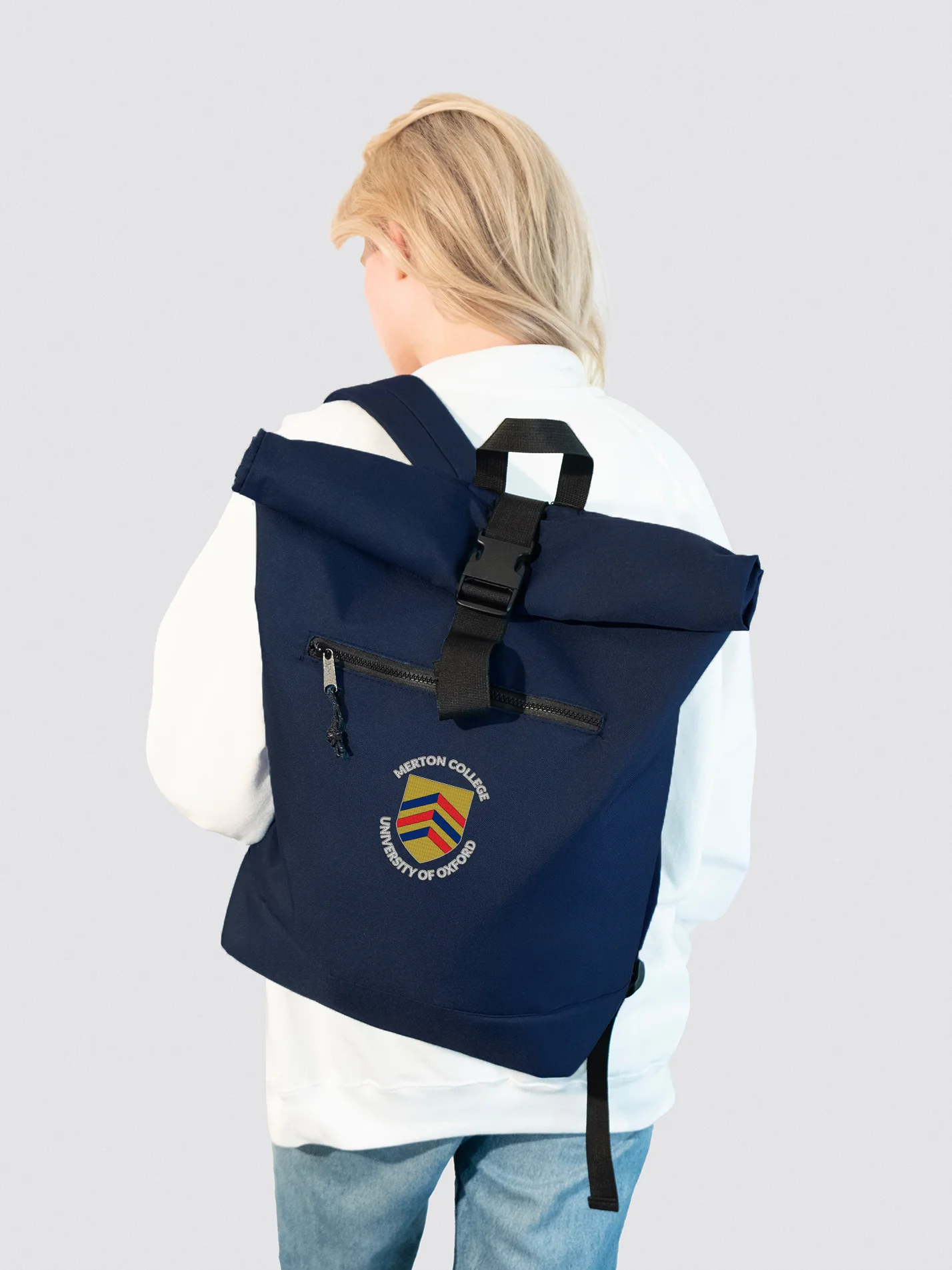 Merton College Oxford JCR Roll Top Backpack - Image 4