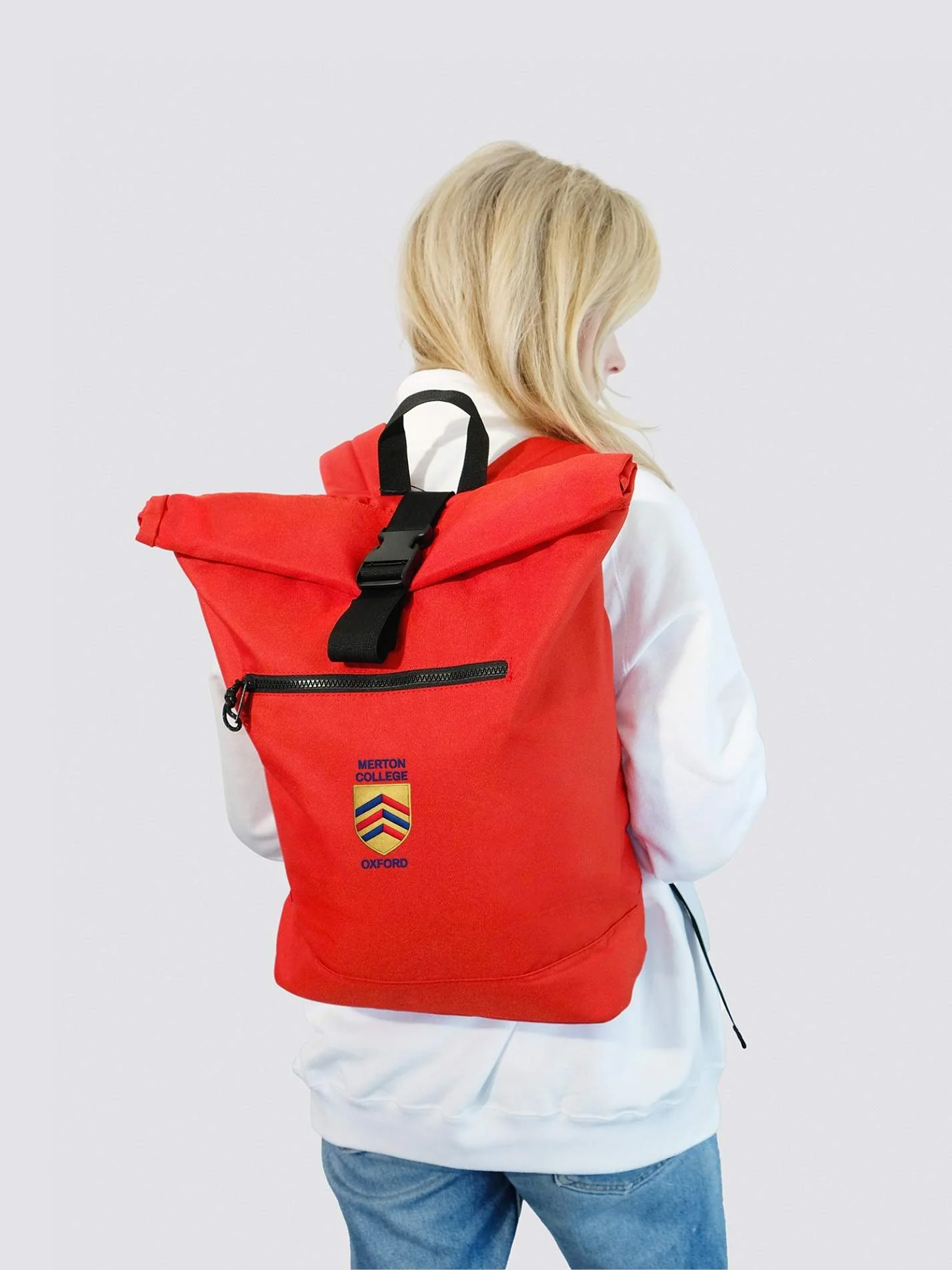Merton College Oxford MCR Roll Top Backpack - Image 10
