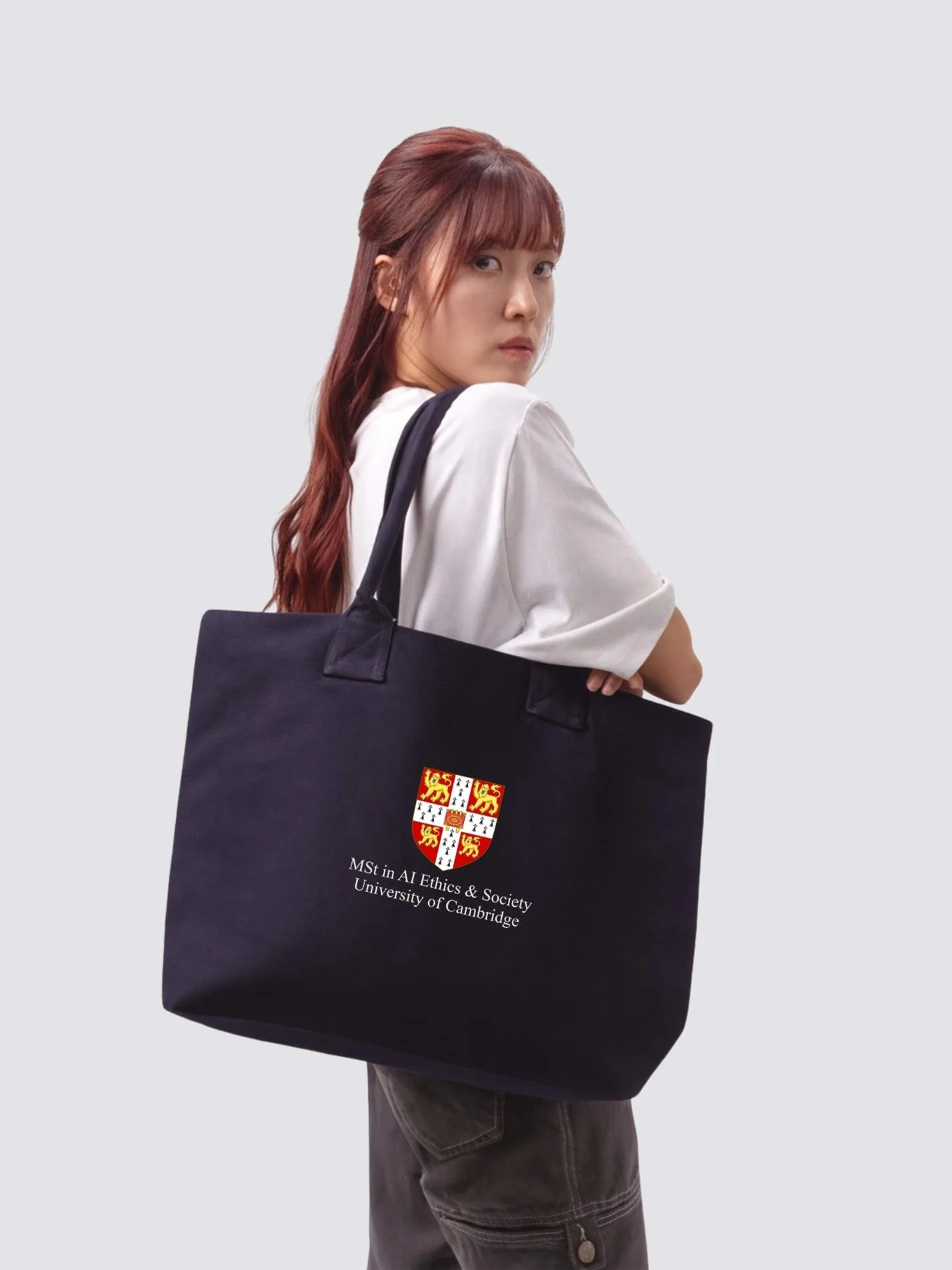 MSt in AI Ethics & Society, Cambridge University Cotton Canvas Printed Shopper Bag