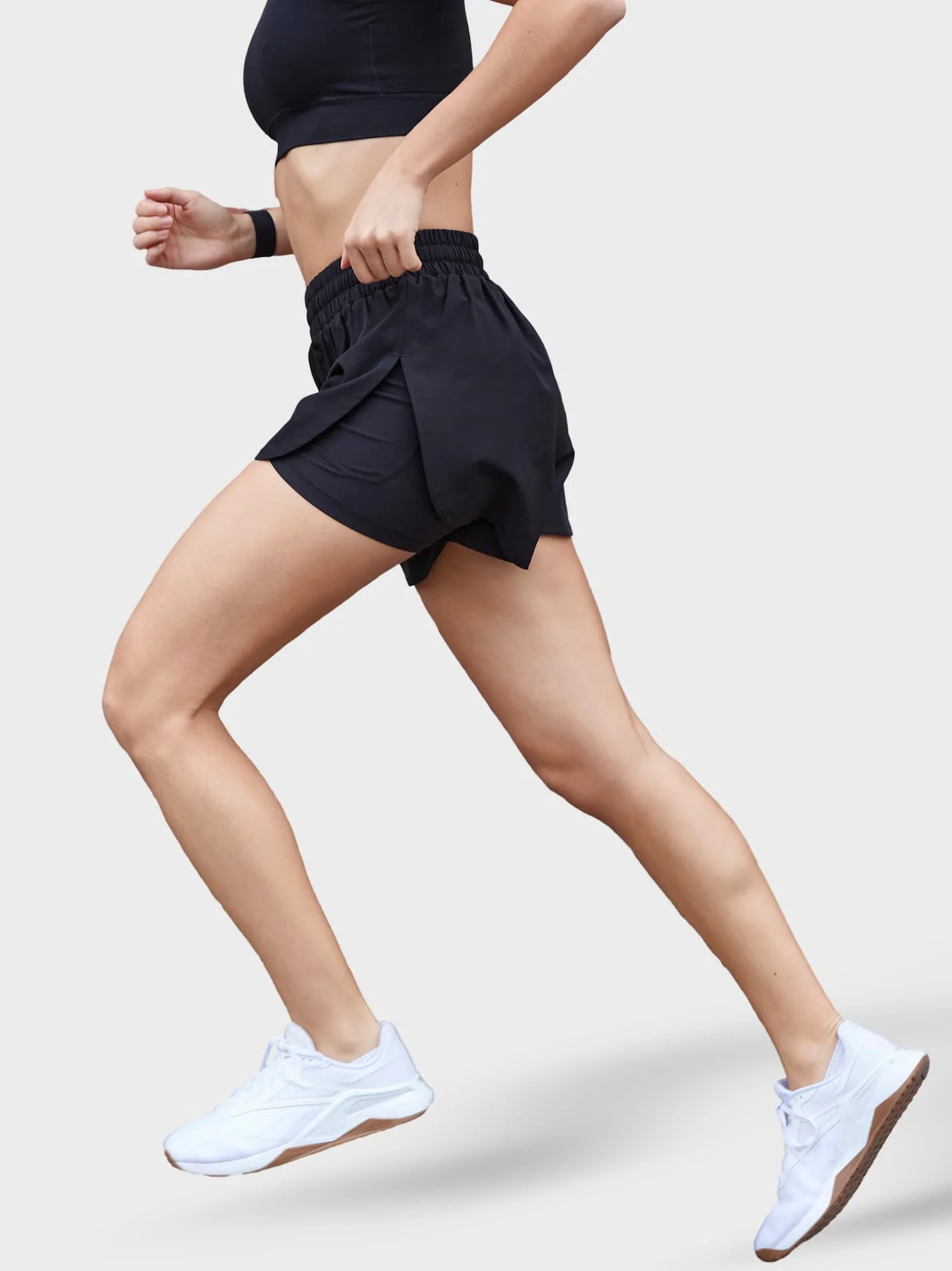 Wadham College Oxford Ladies Dual Layer Sports Shorts - Image 4