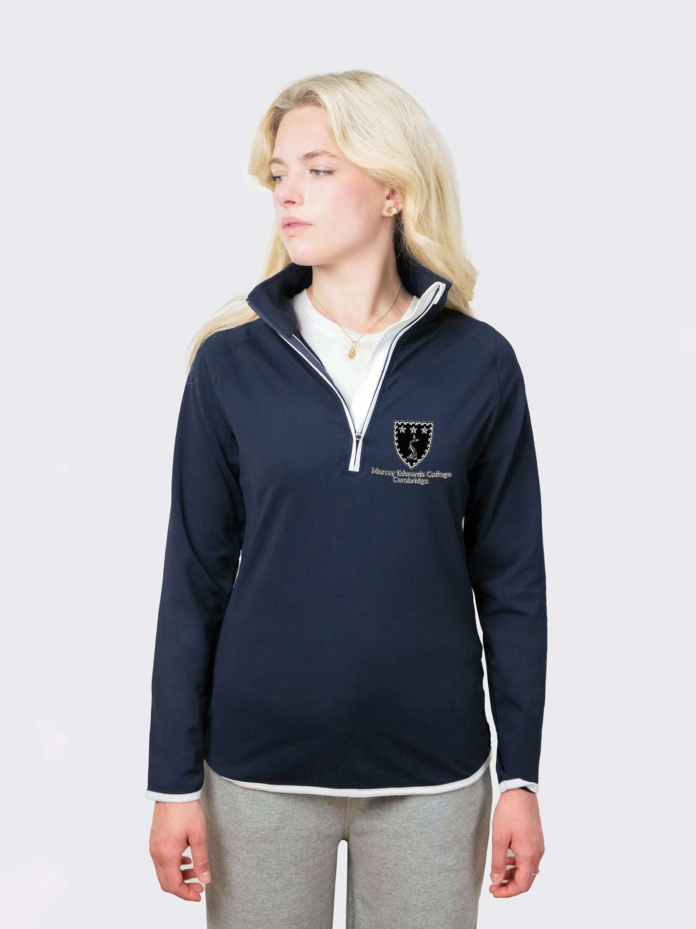 Murray Edwards College Cambridge MCR Ladies Performance 1/4 Zip Sweatshirt