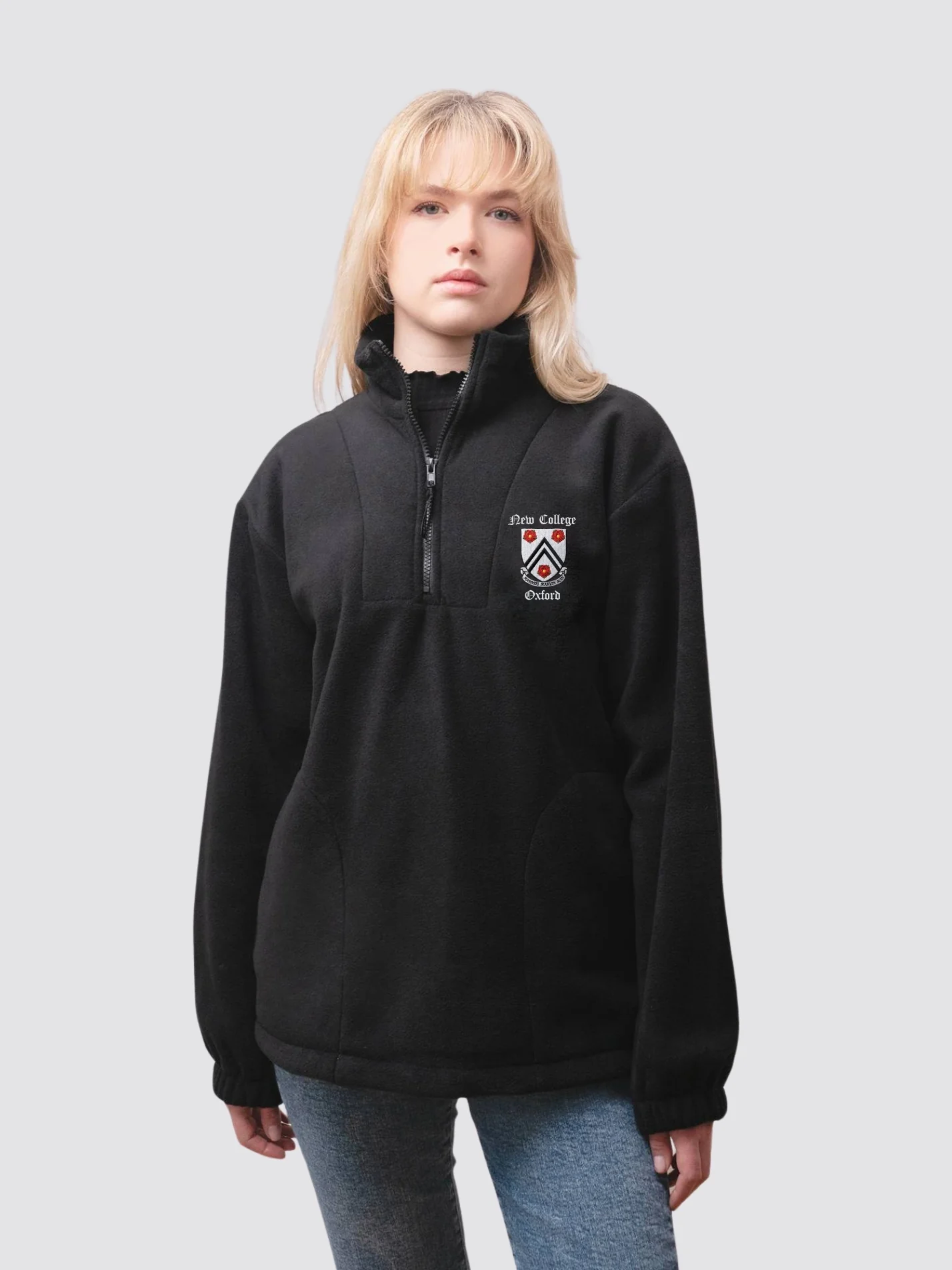 New College Oxford MCR Unisex 1/4 Zip Fleece - Image 4